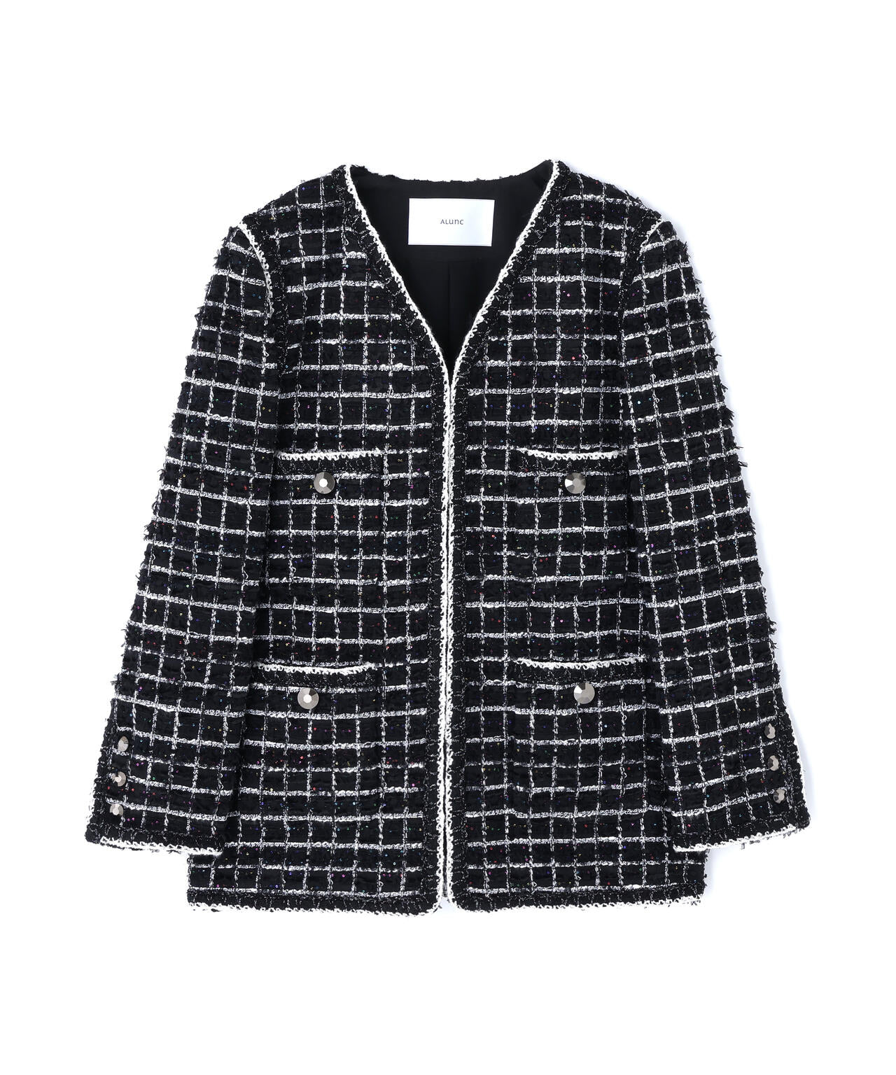 スパンコールツィードジャケット_