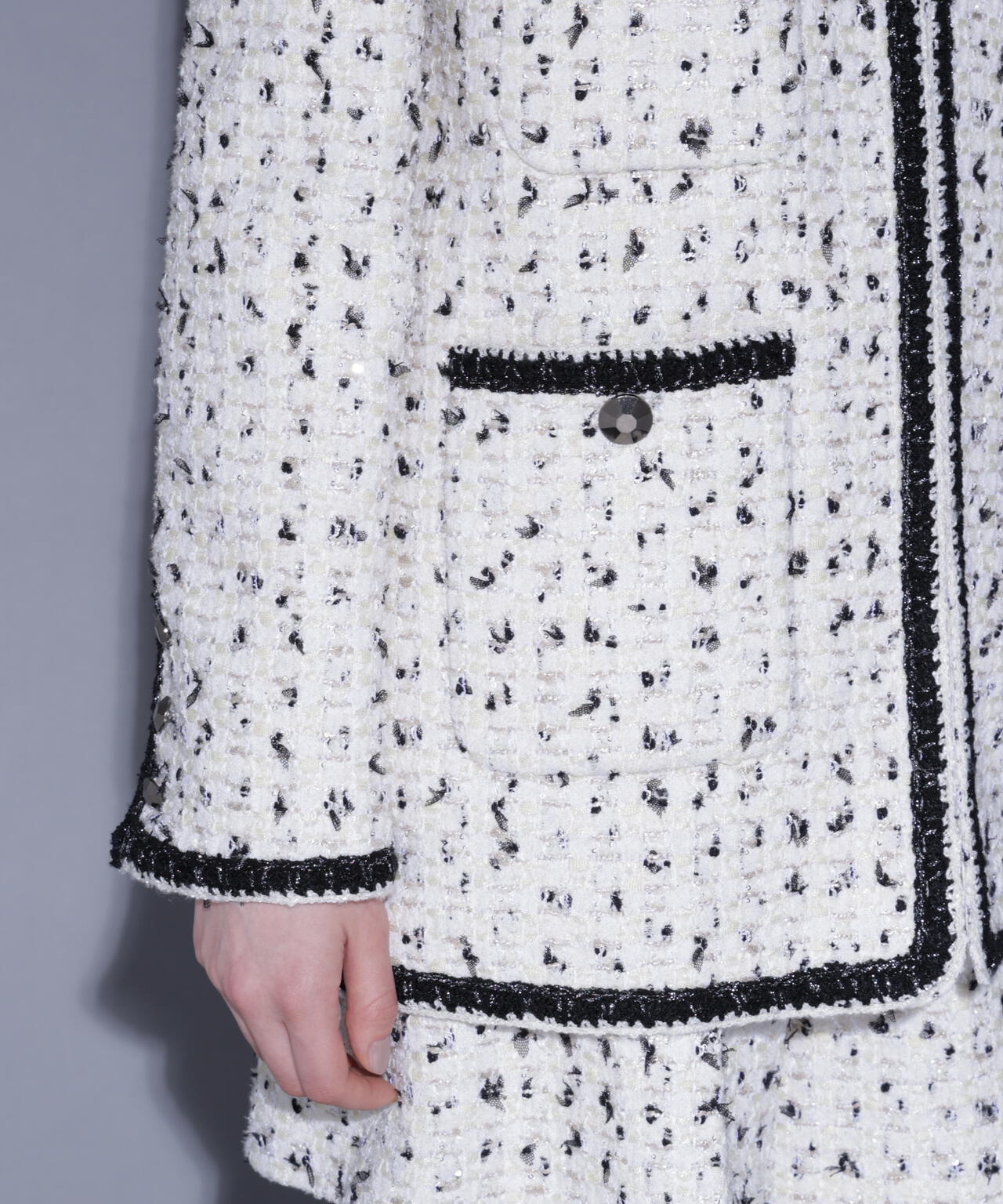 スパンコールツィードジャケット_