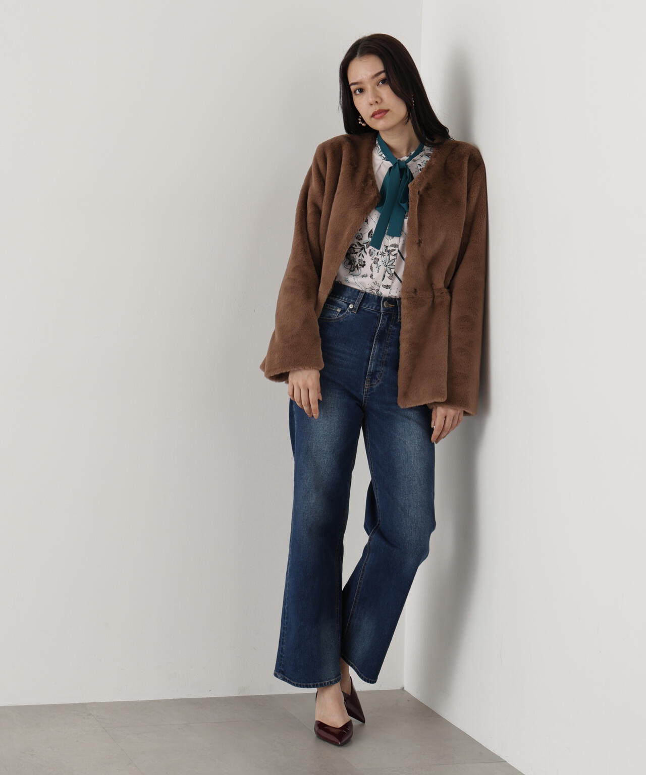 ティペット付きフォーファーショートコート