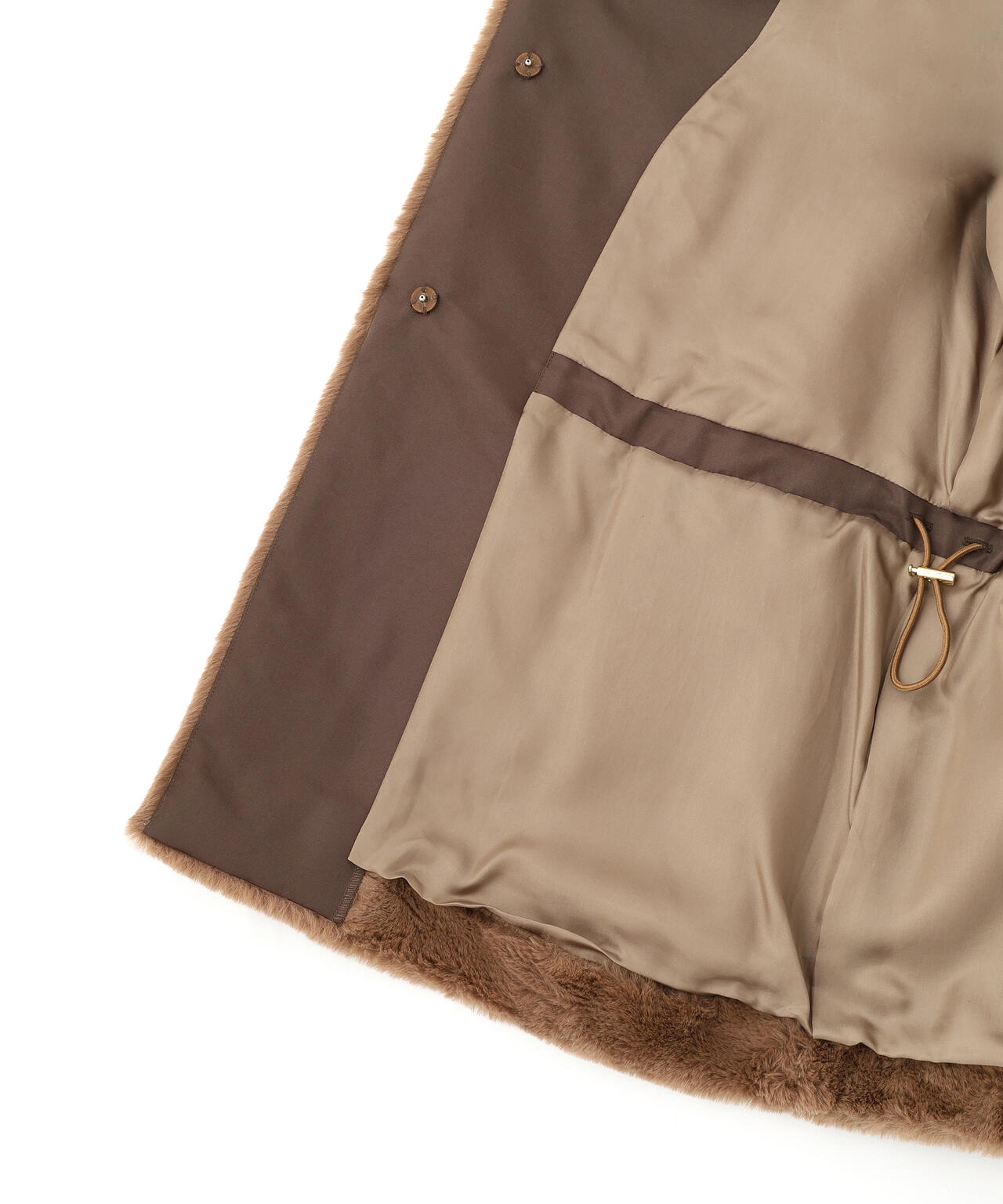 ティペット付きフォーファーショートコート