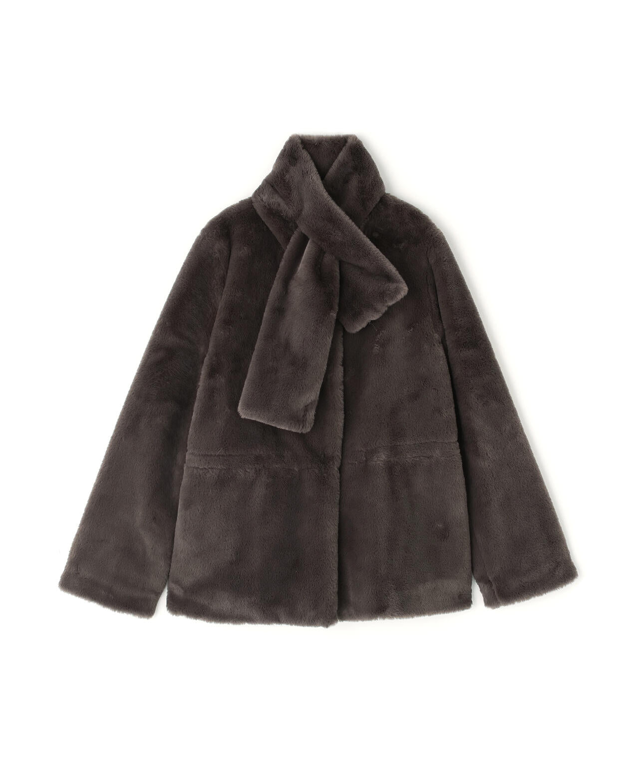 ティペット付きフォーファーショートコート