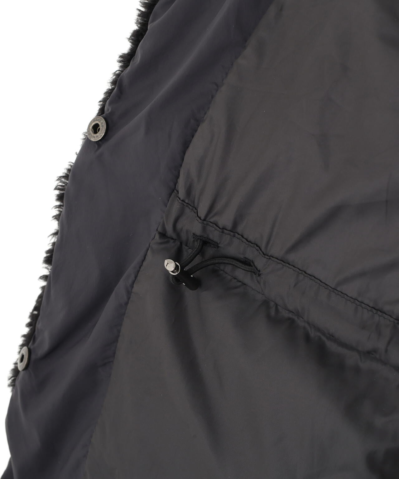 ファーコンビビックカラーミドルダウンコート