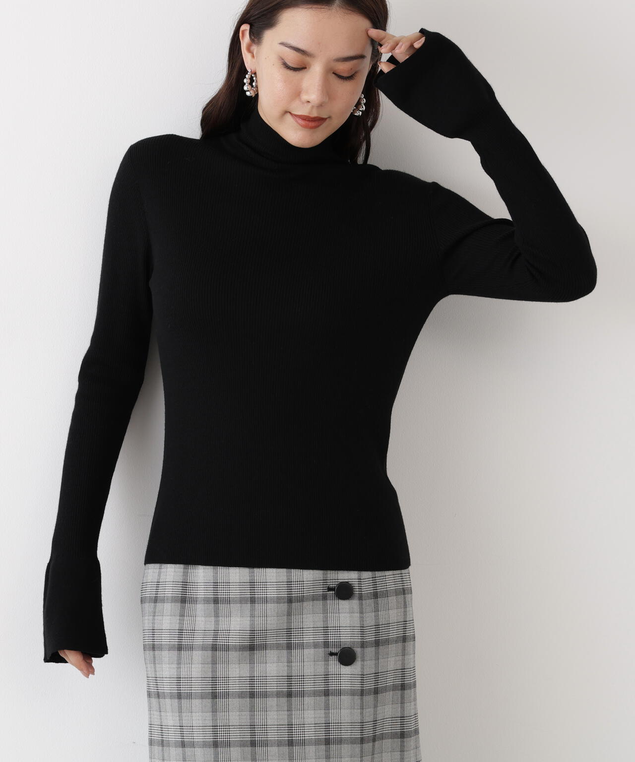 ウールモックネックプルオーバー