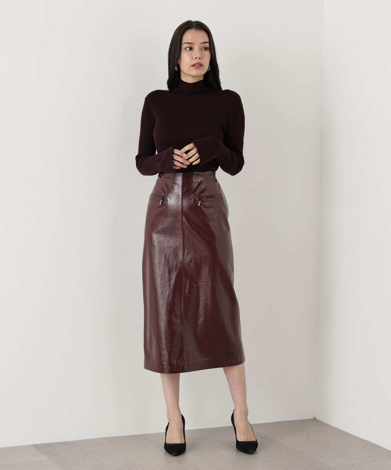 ウールモックネックプルオーバー