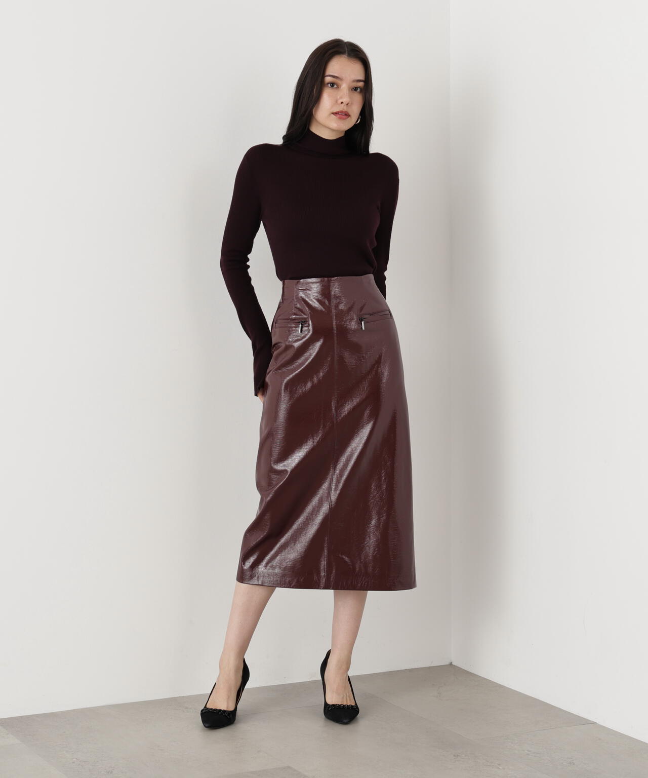 ウールモックネックプルオーバー