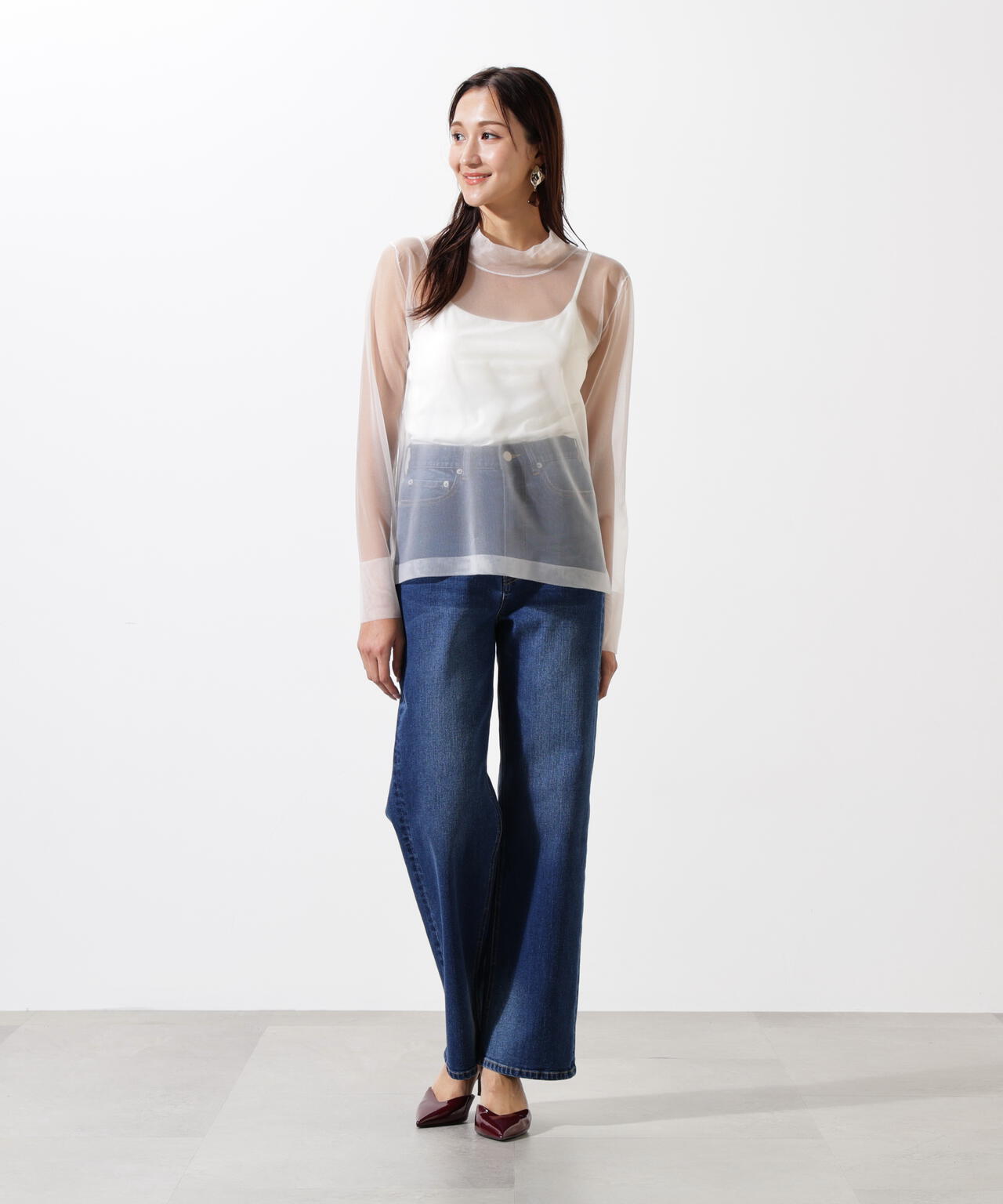 シアーニットプルオーバー