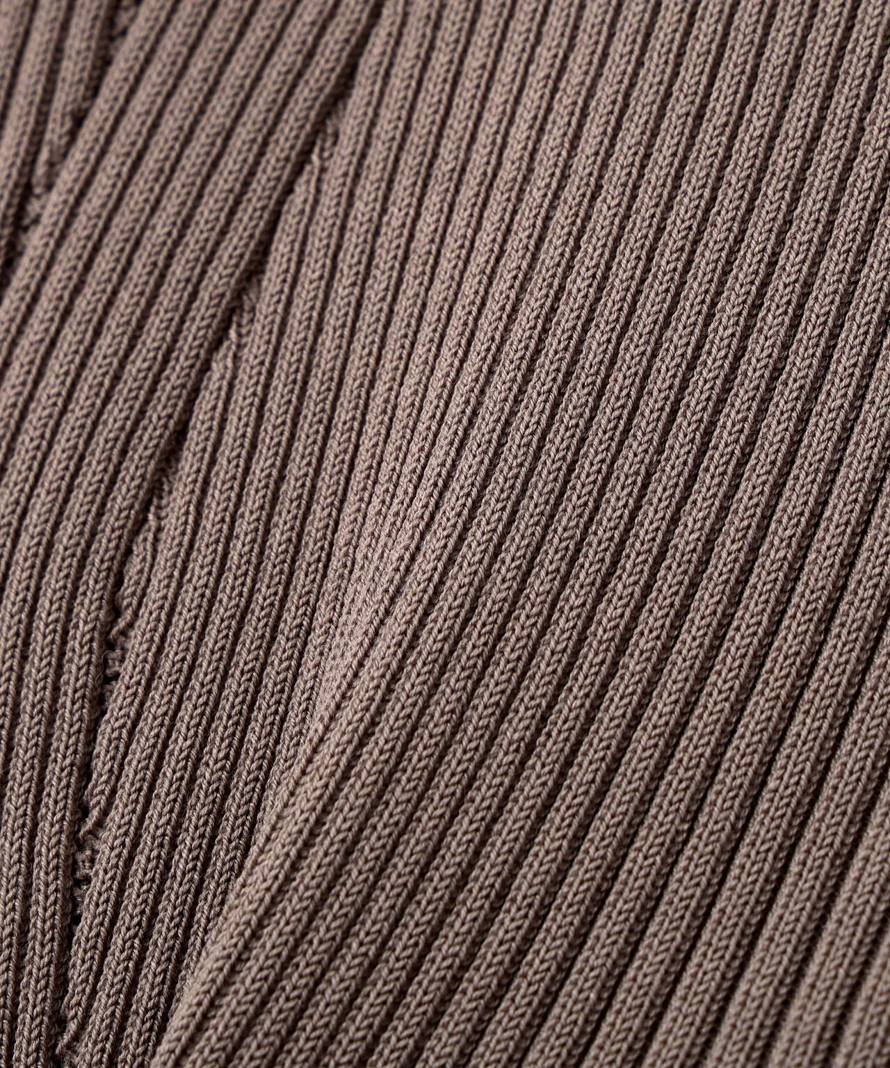 リブニットVネックカーディガン