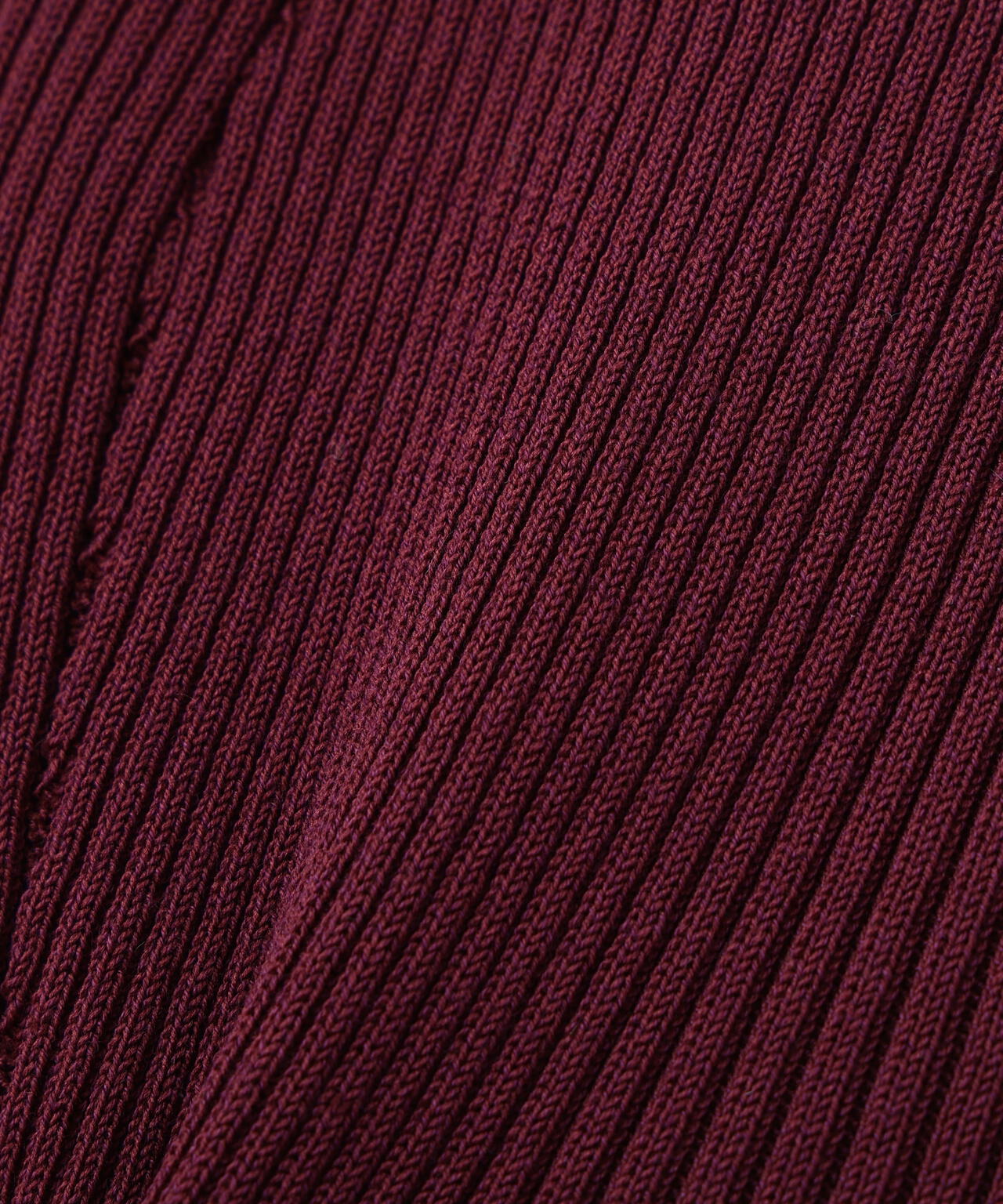 リブニットVネックカーディガン