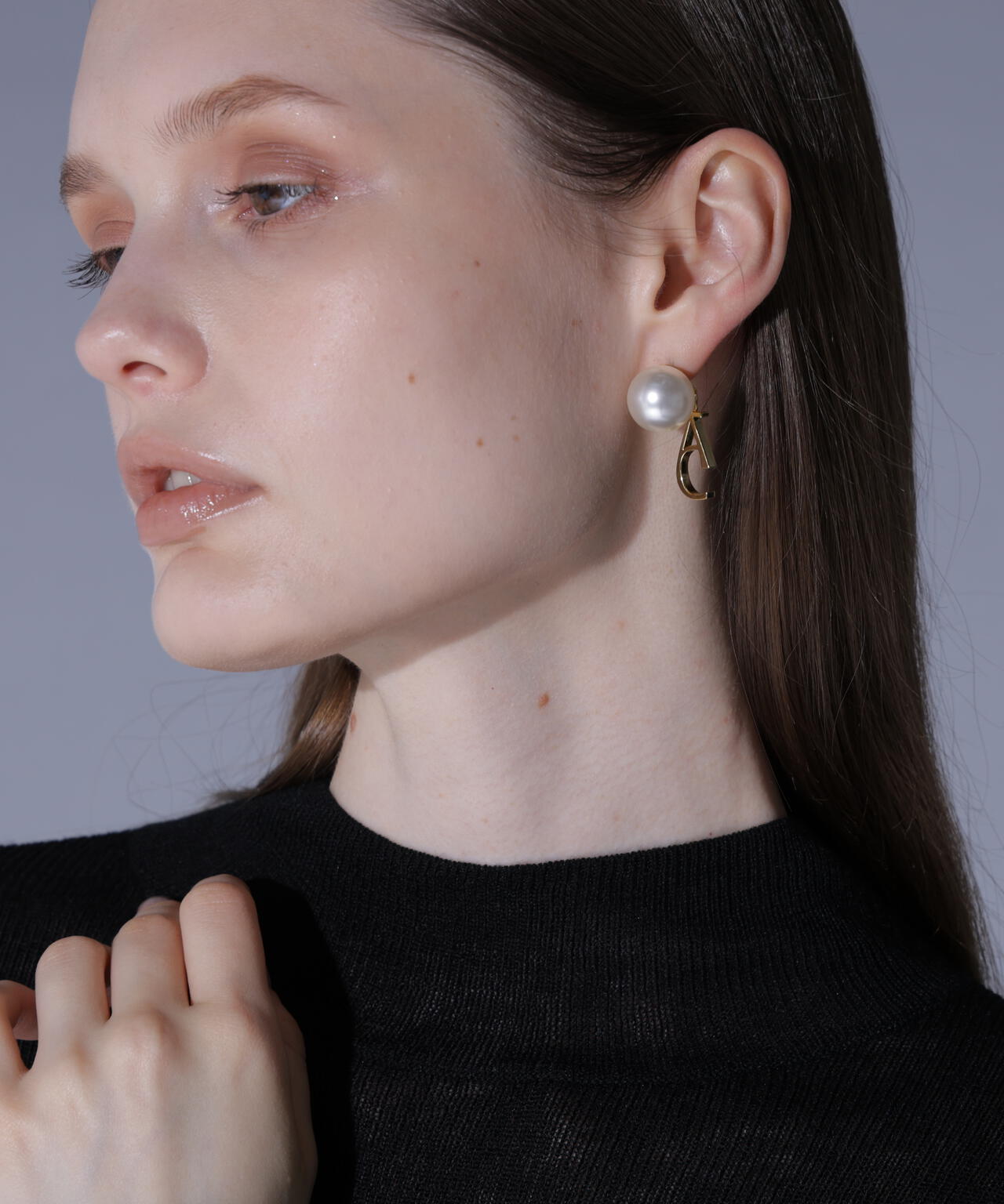 グラスパールピアス_