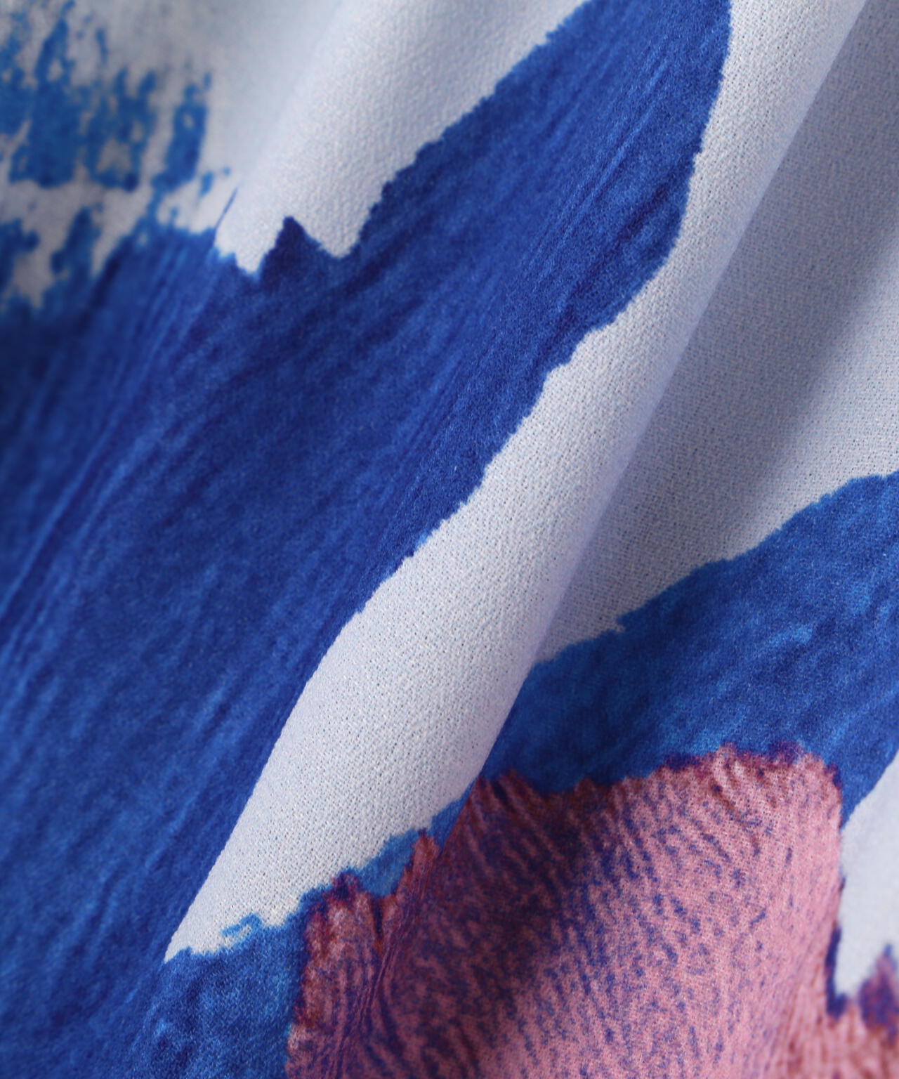 フラワープリントギャザーブラウス