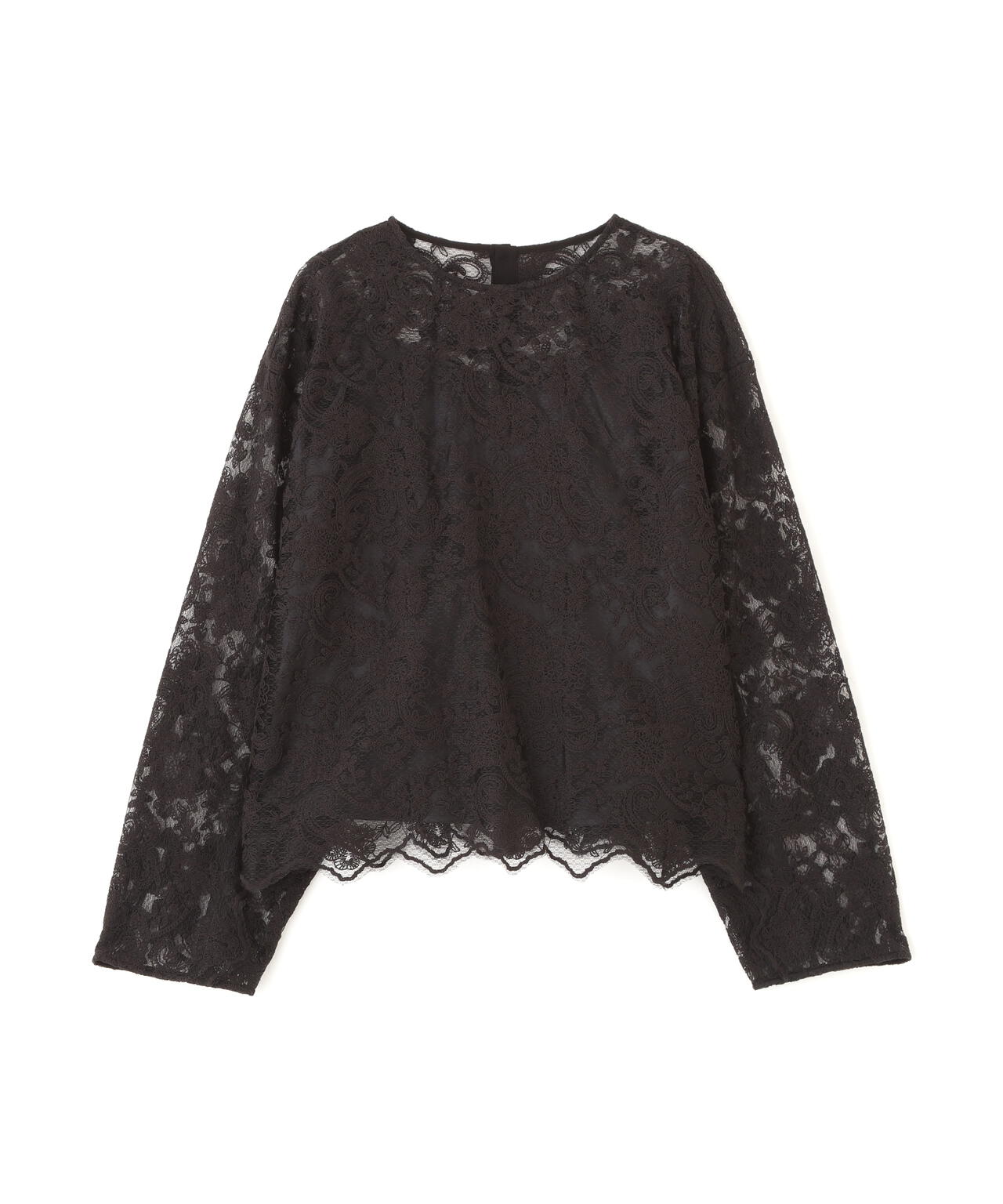 スカラレースブラウス