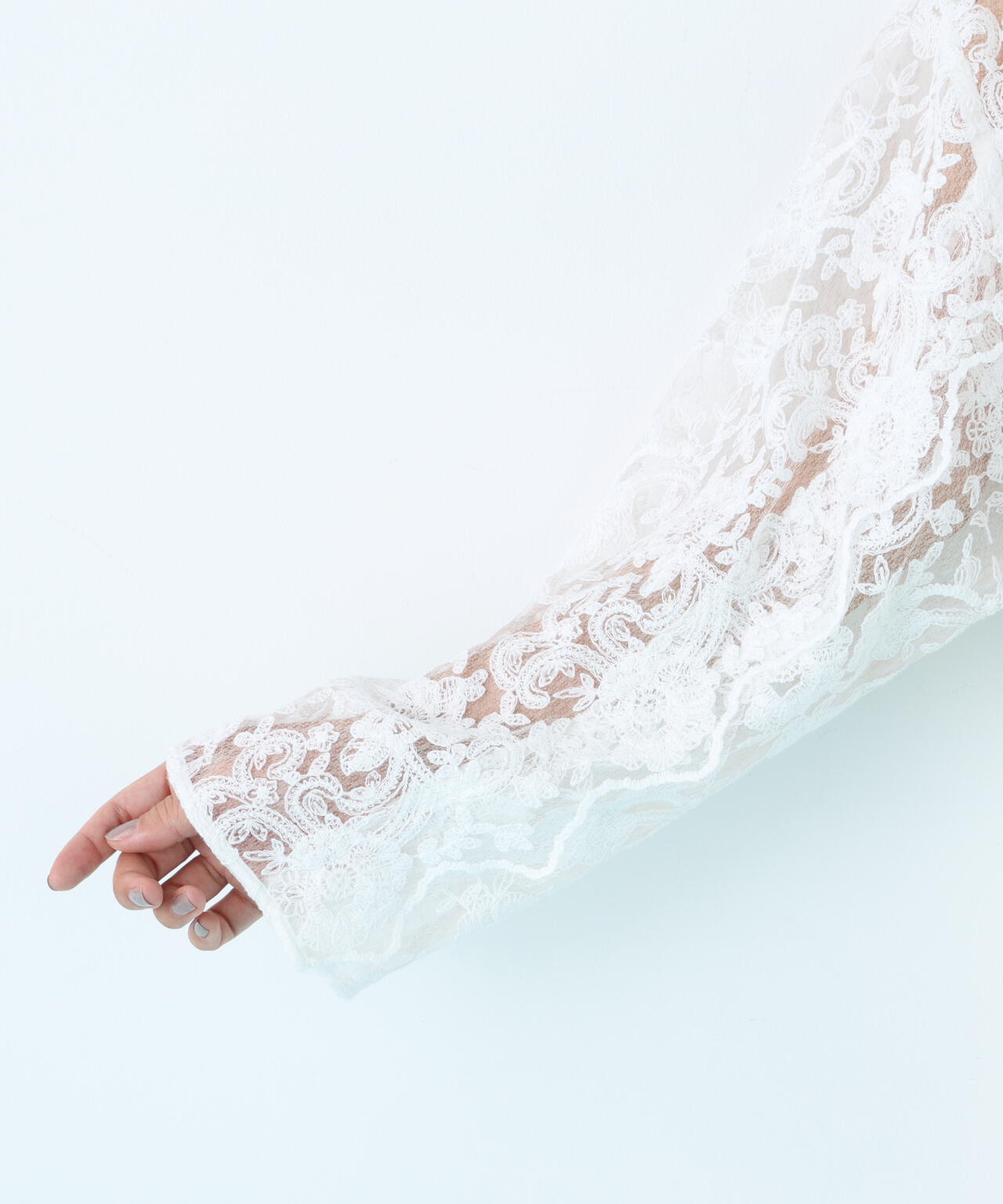 スカラレースブラウス