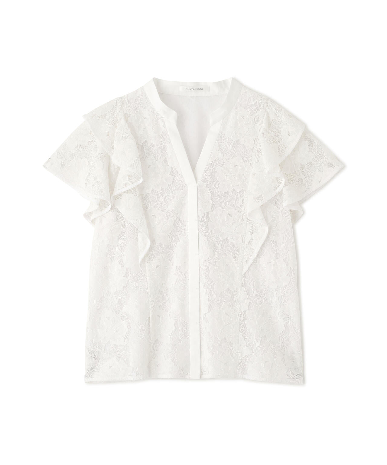 フラワーレースコンビブラウス