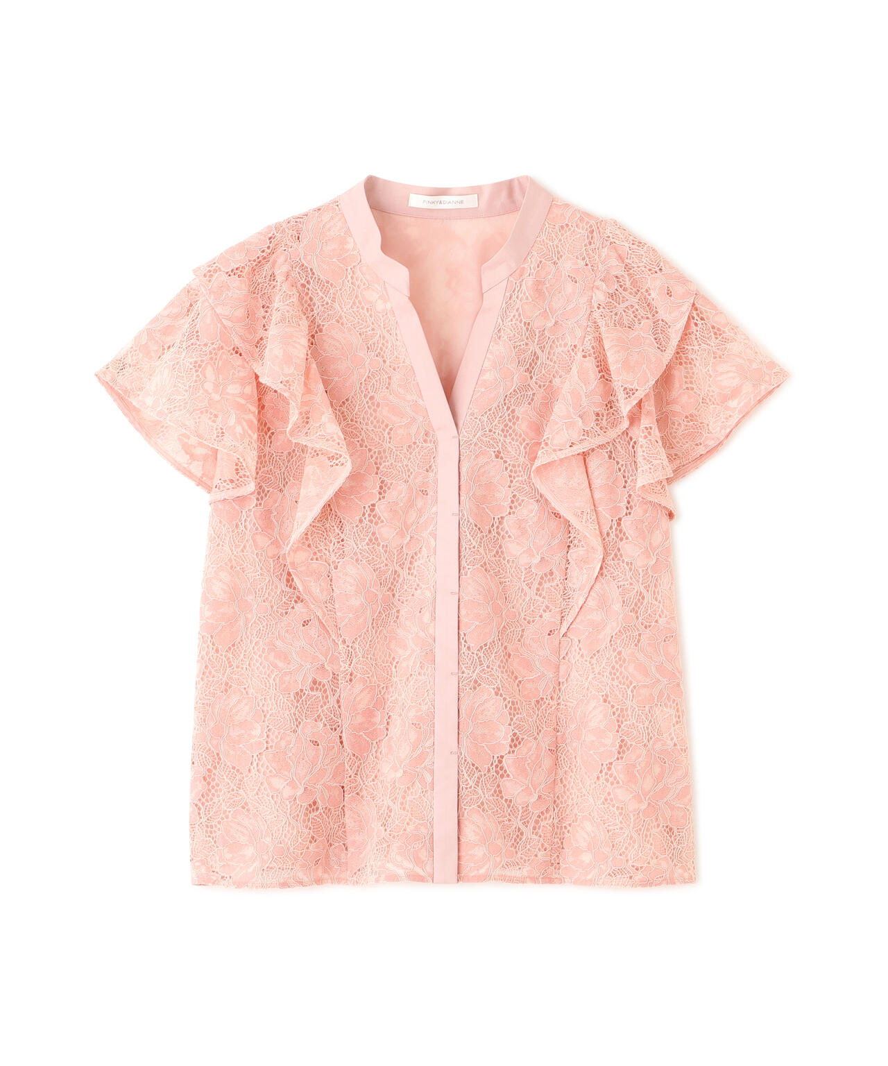 フラワーレースコンビブラウス