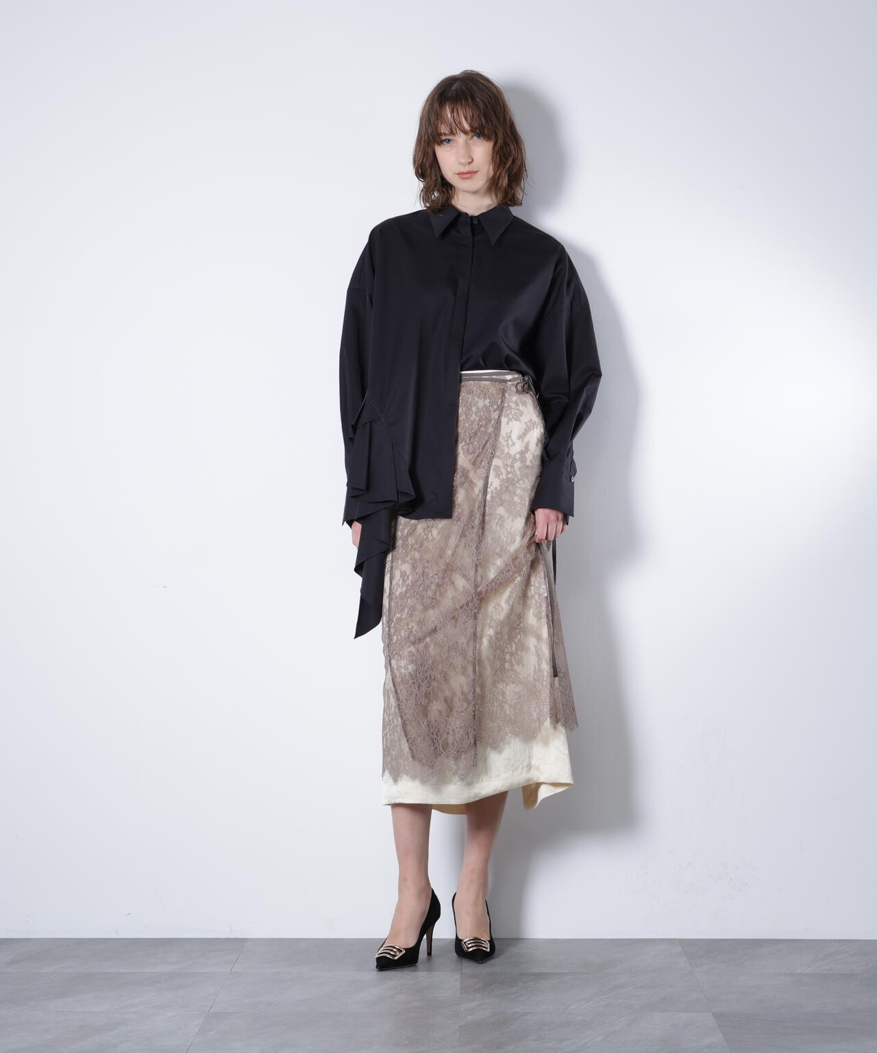 ラッフルシャツ_