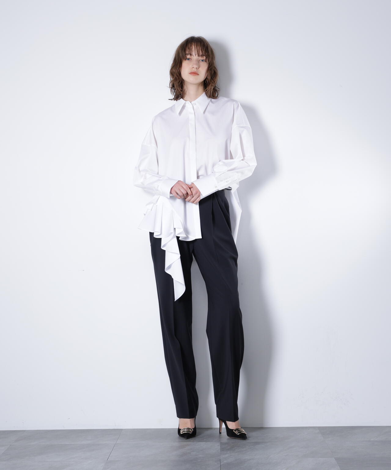 ラッフルシャツ_