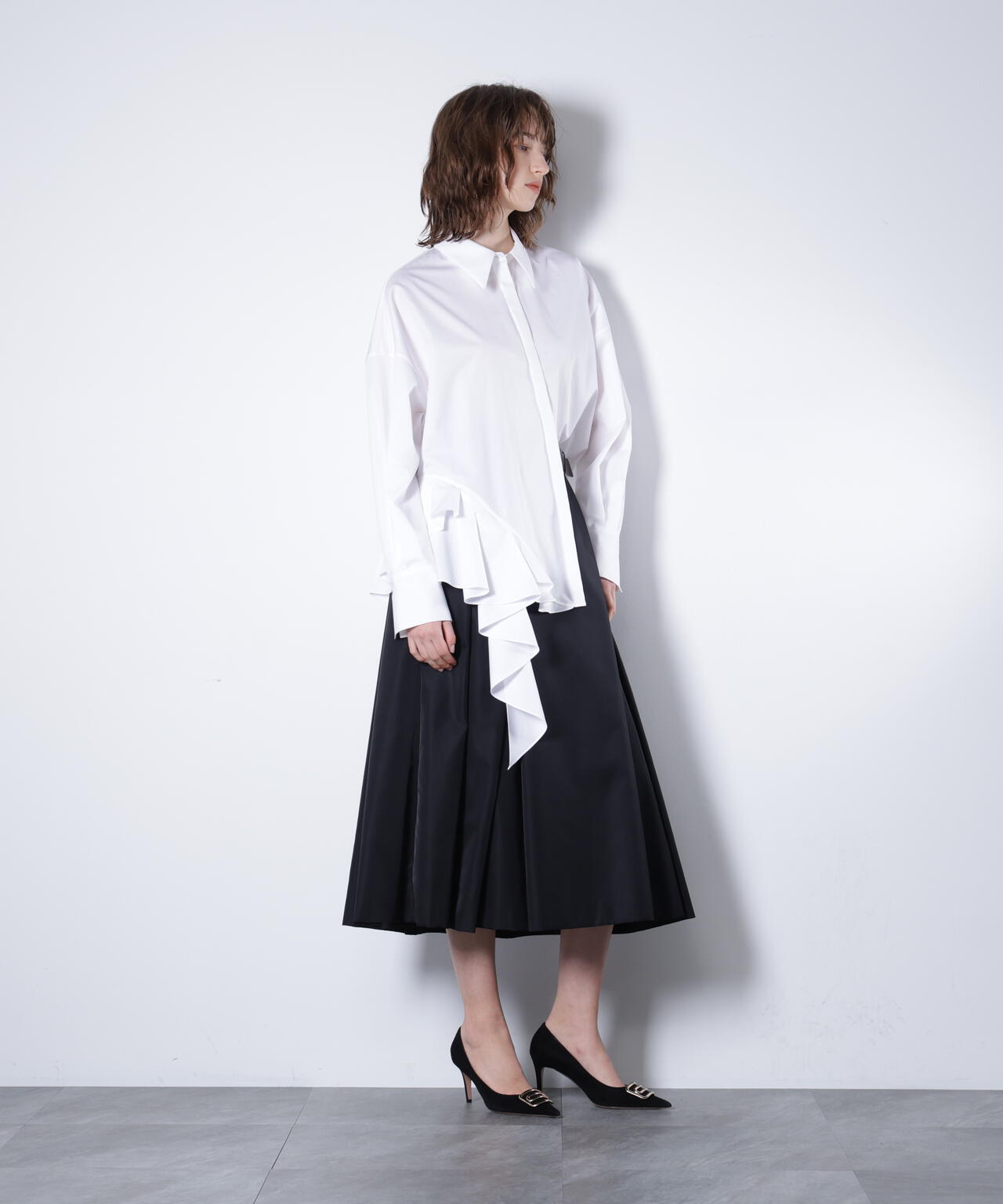 ラッフルシャツ_