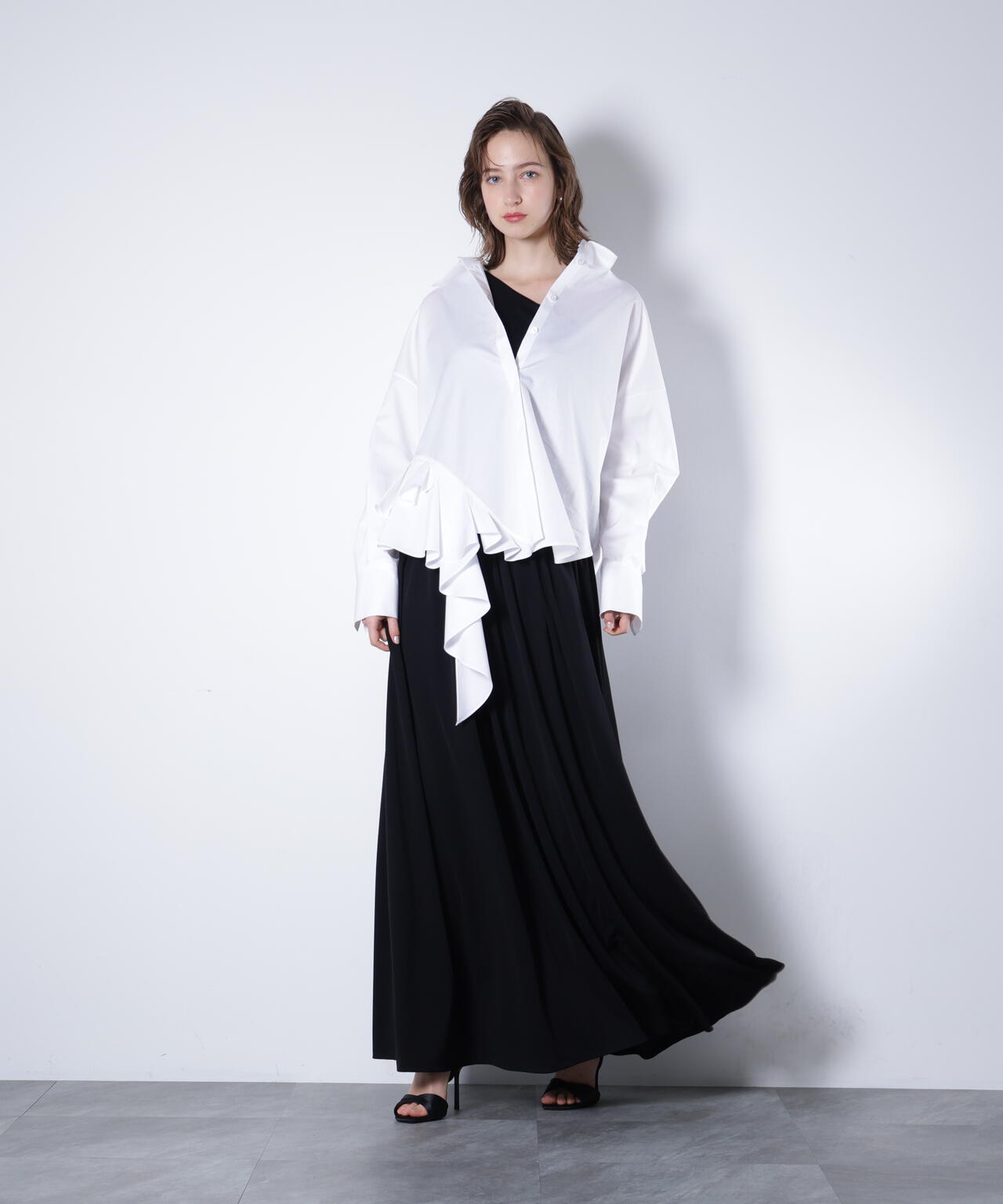 ラッフルシャツ_