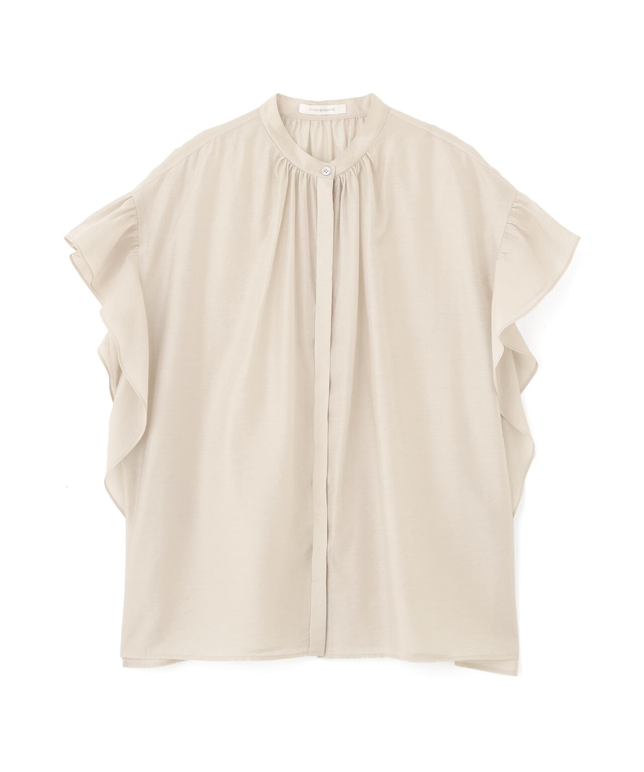 ラッフルスリーブブラウス