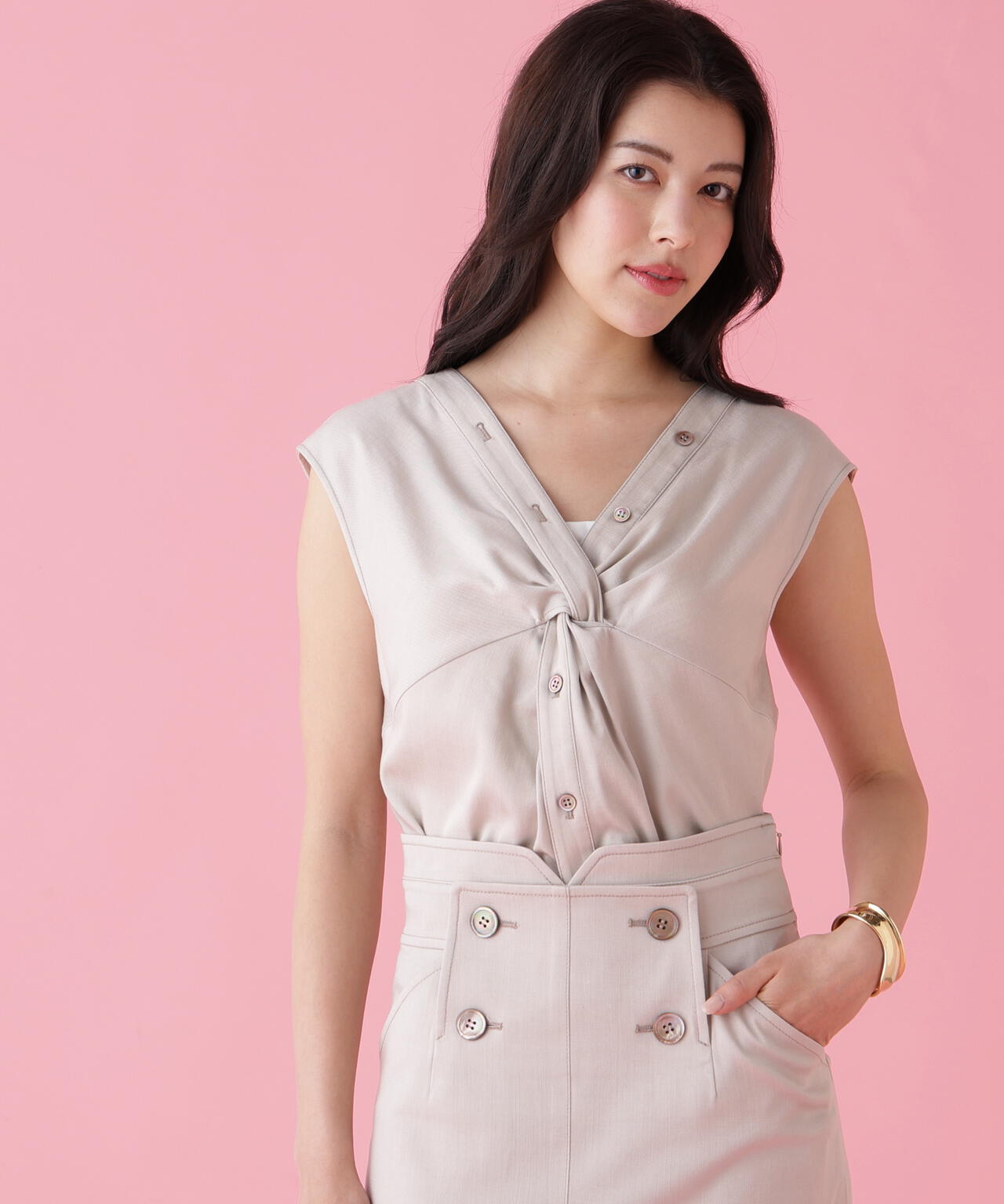 フロントクロスブラウス