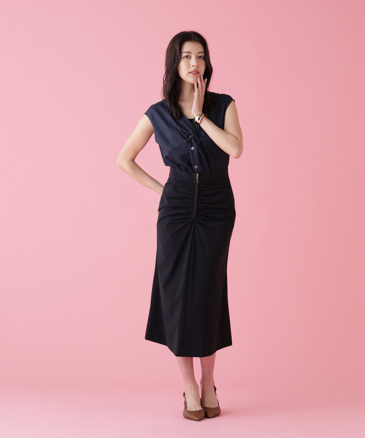 172cm B:86 W:62 H:91 着用サイズ:38