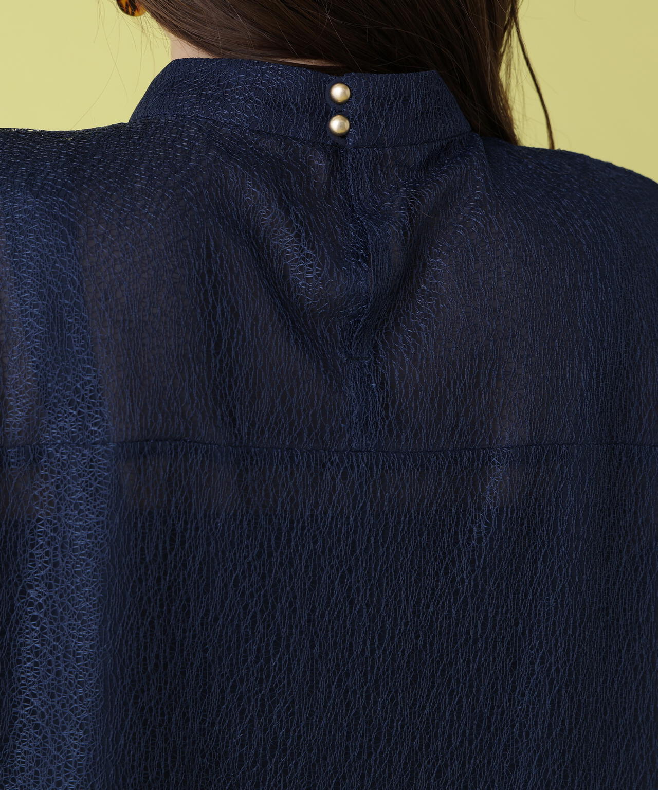 レースプリーツブラウス