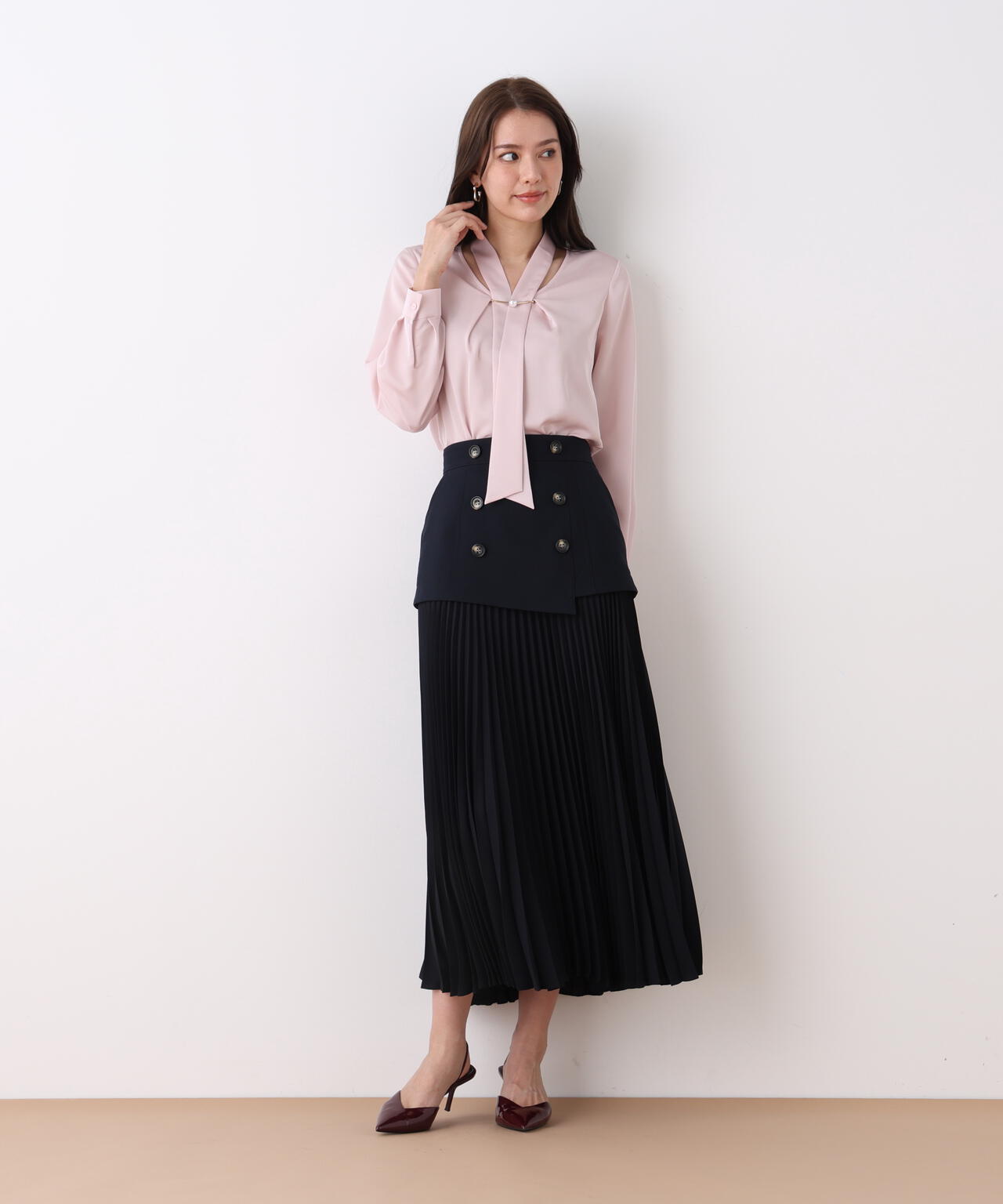 ソフトオックスプリーツスカート