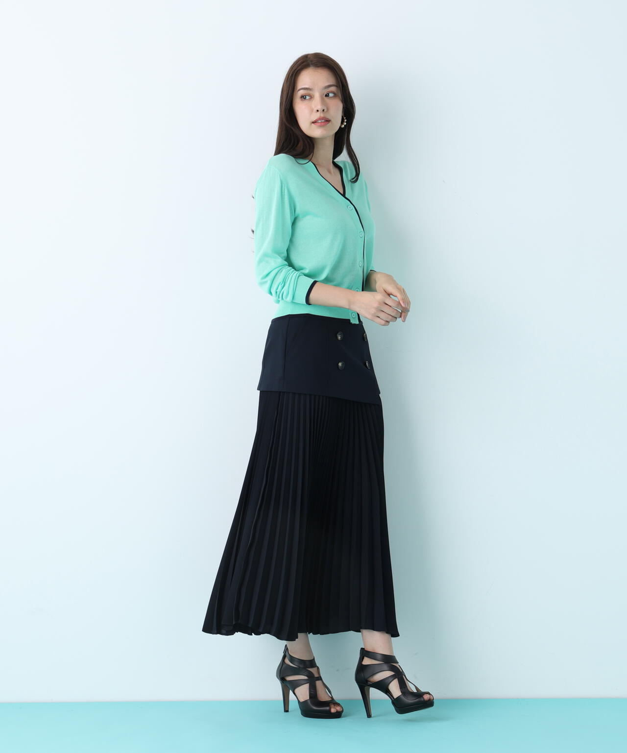 ソフトオックスプリーツスカート