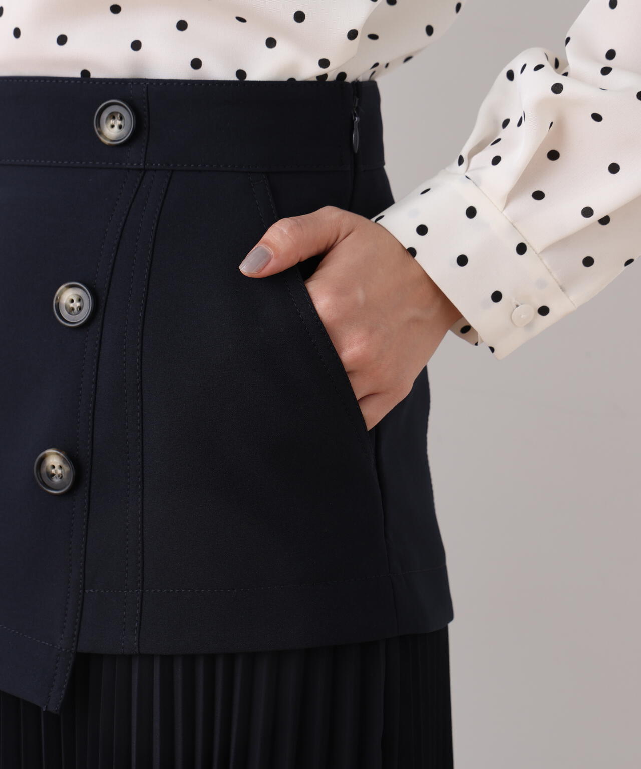 ソフトオックスプリーツスカート