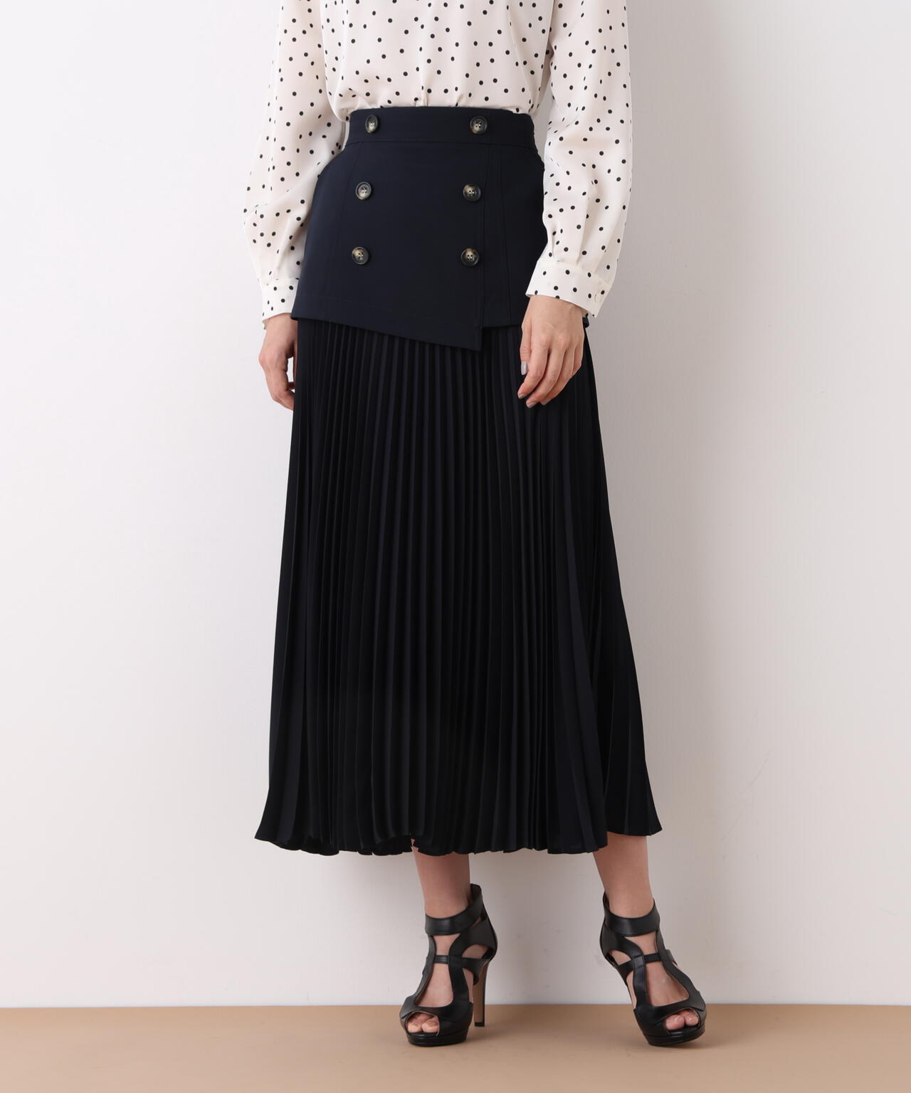 ソフトオックスプリーツスカート