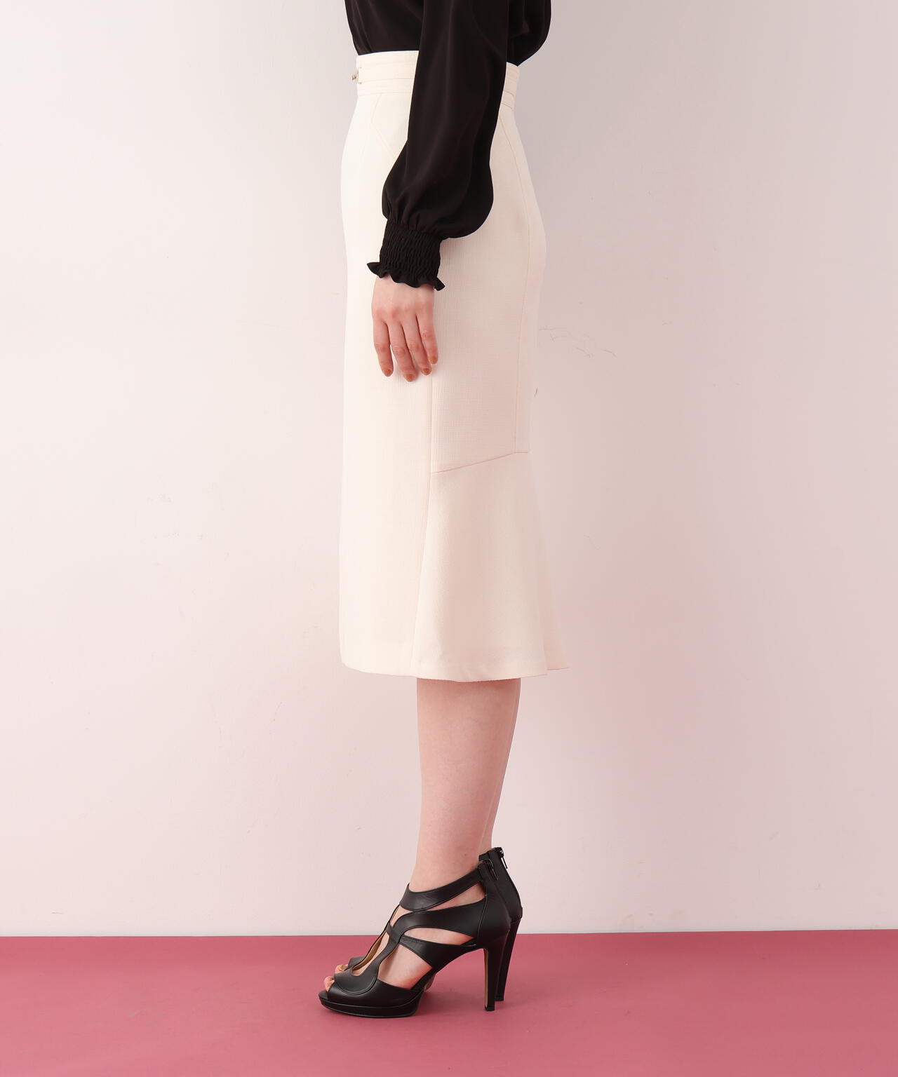 メタルパーツバックマーメイドスカート