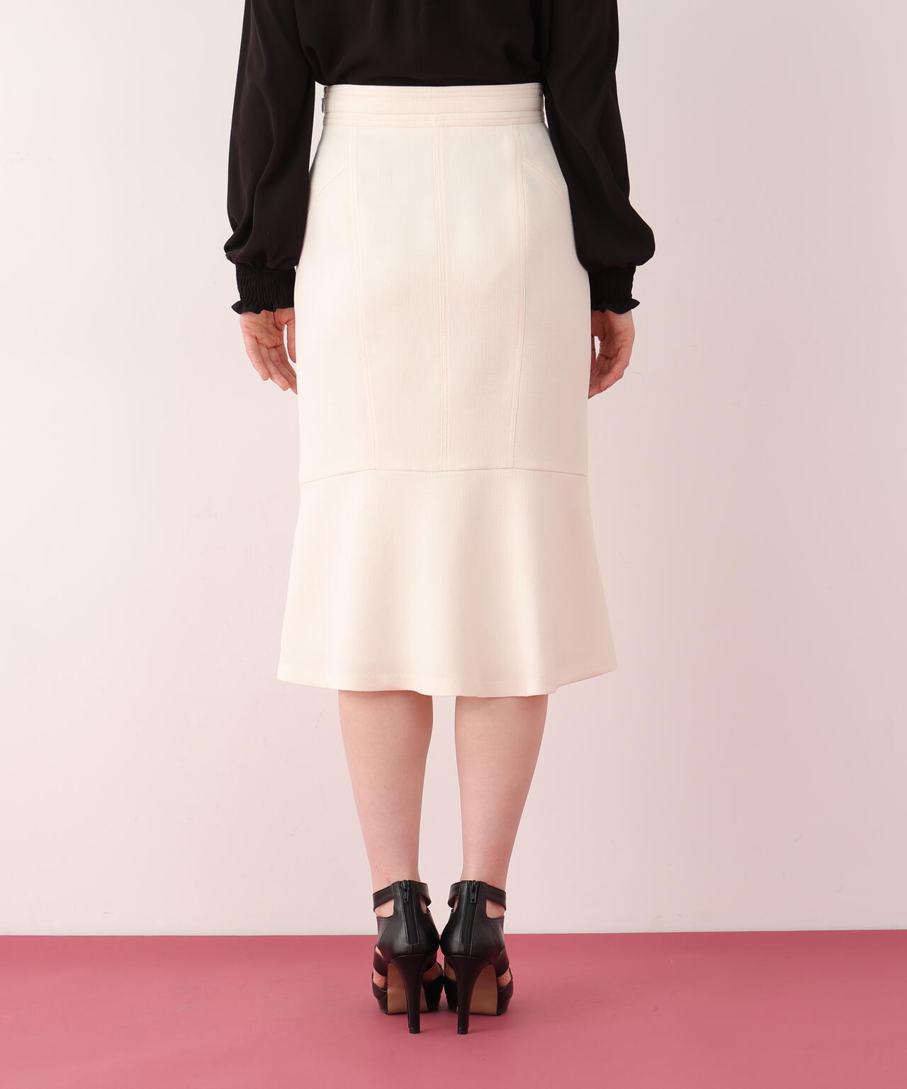 メタルパーツバックマーメイドスカート