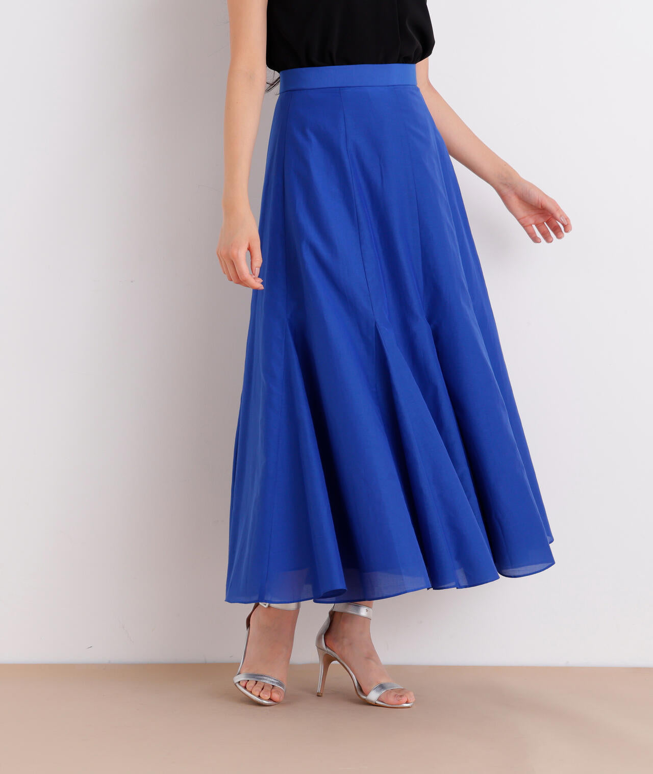 シアーローンボリュームフレアースカート