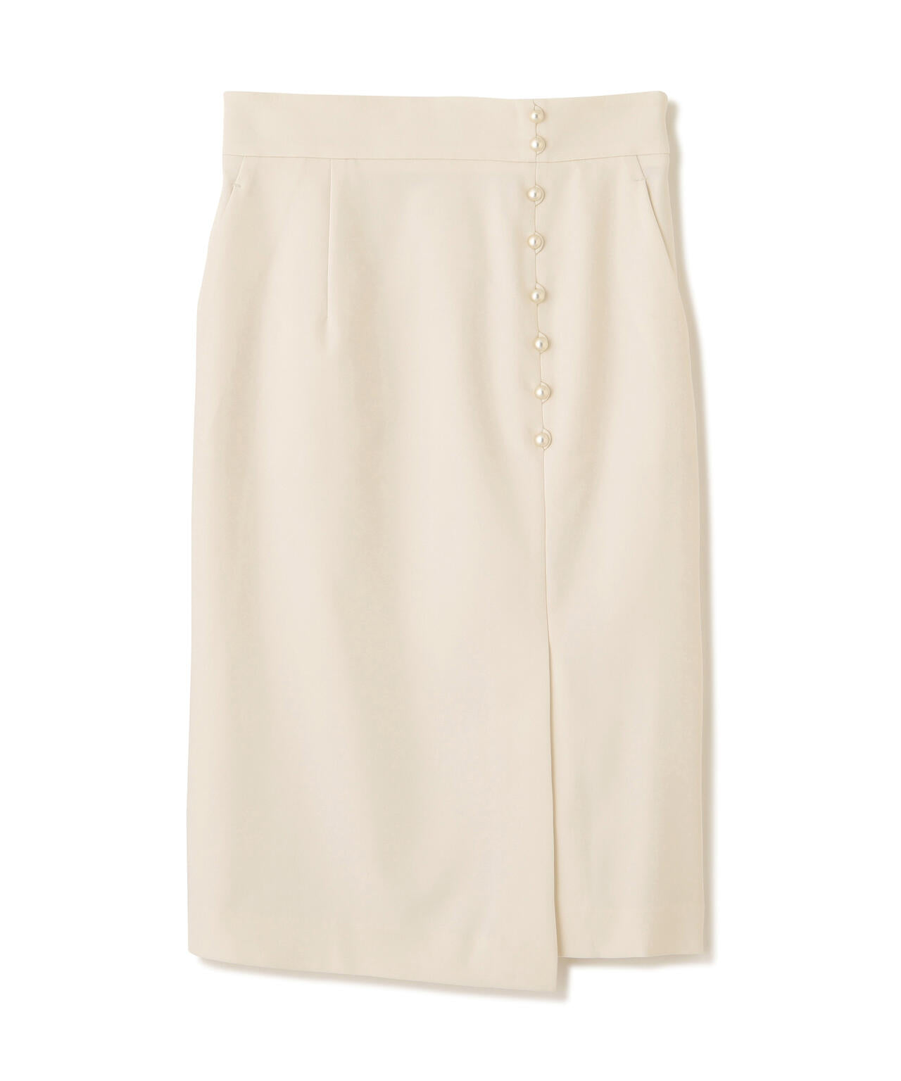 シルバーボタンスカート