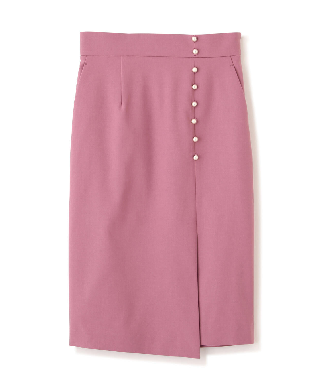 シルバーボタンスカート