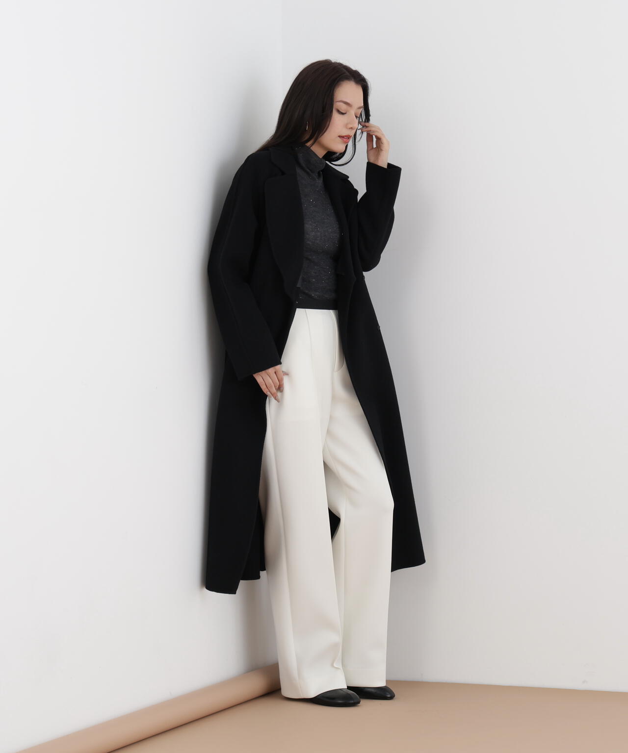 ピンタックダンボールパンツ