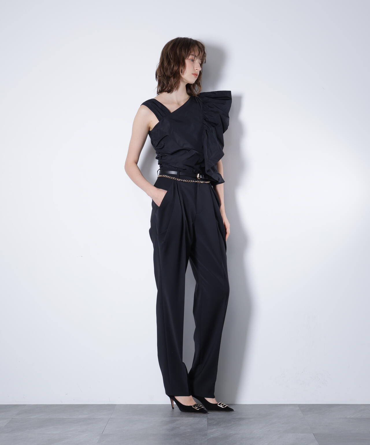 タックポケットパンツ_