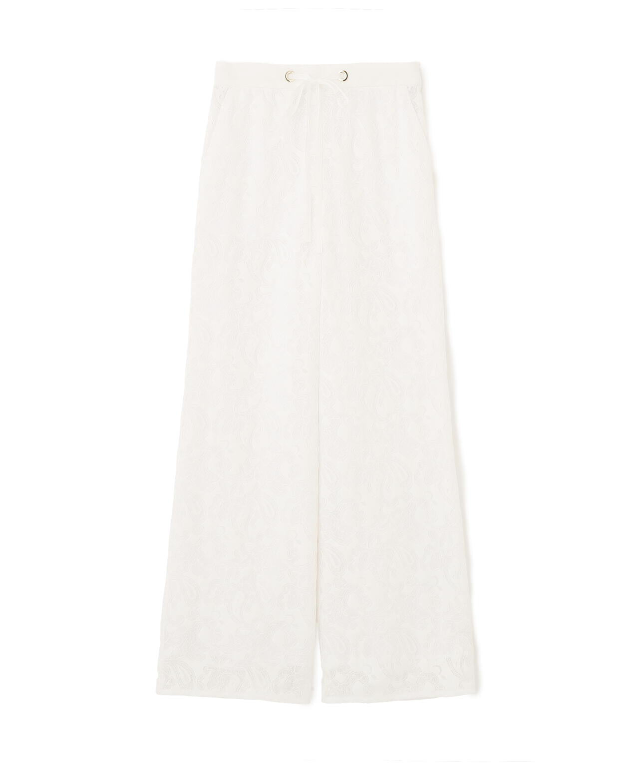 ペイズリーレースフレアーパンツ