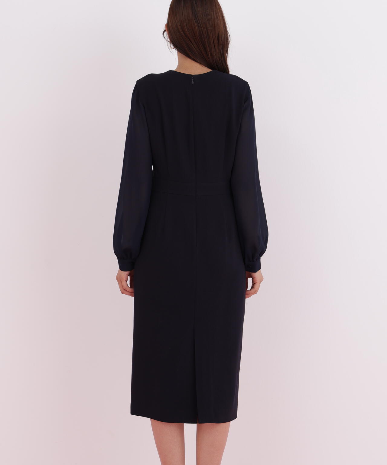 ダイヤモンドネックコンビワンピース