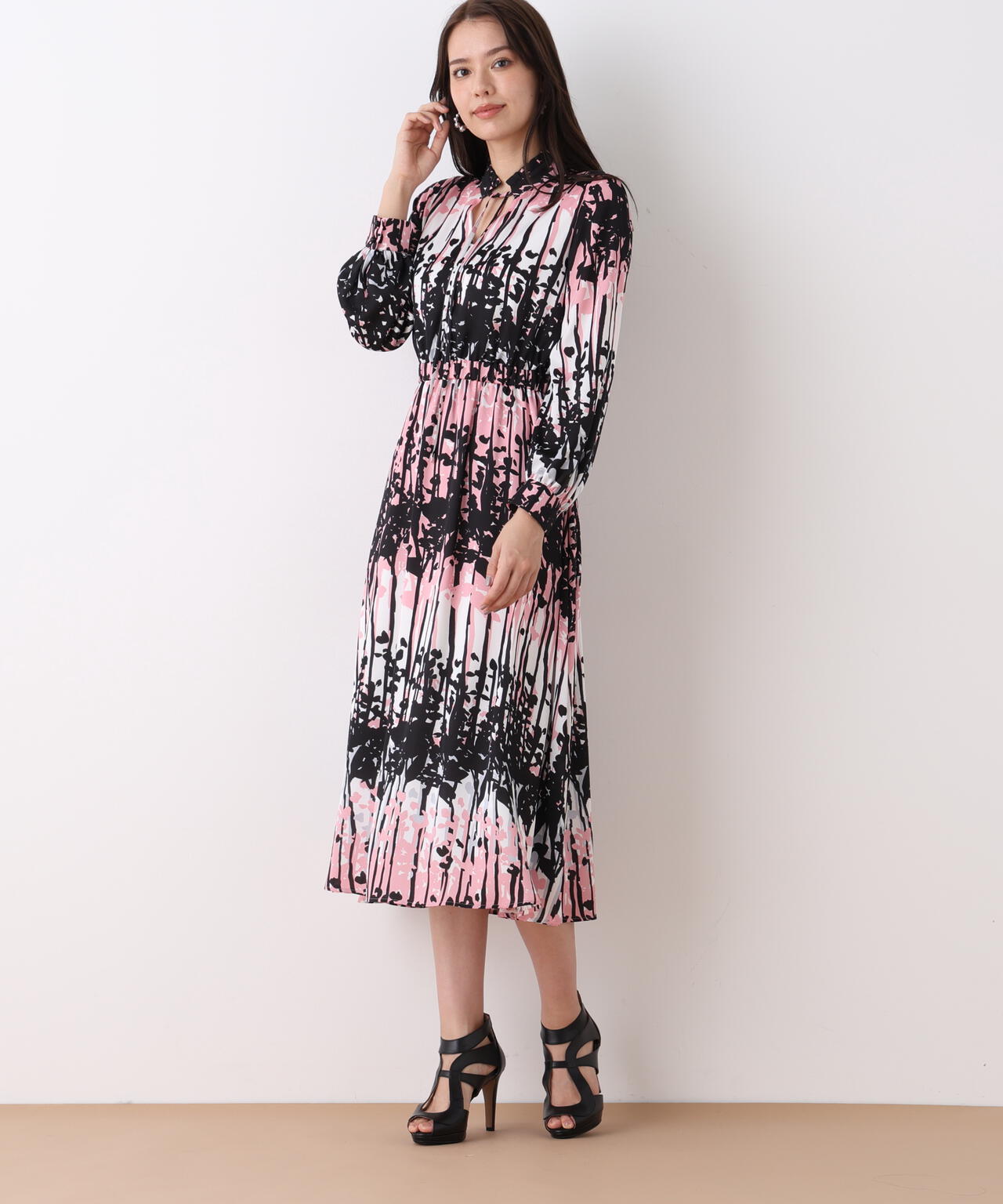 インクフォレストプリントワンピース