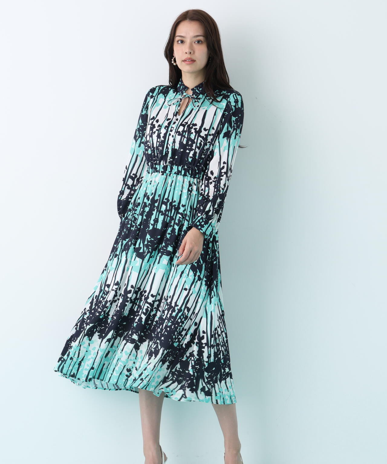 インクフォレストプリントワンピース