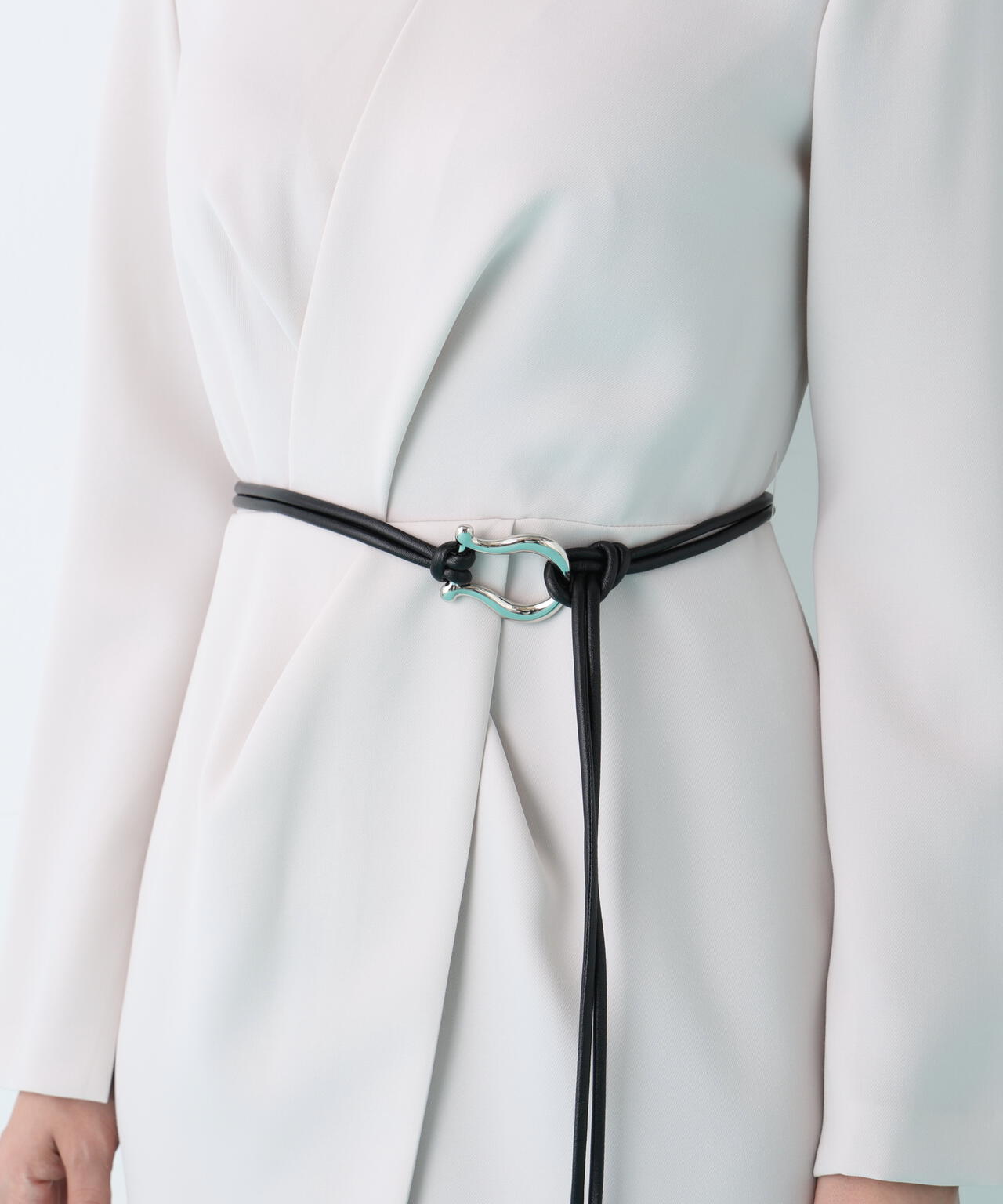 タッククロスウエストワンピース