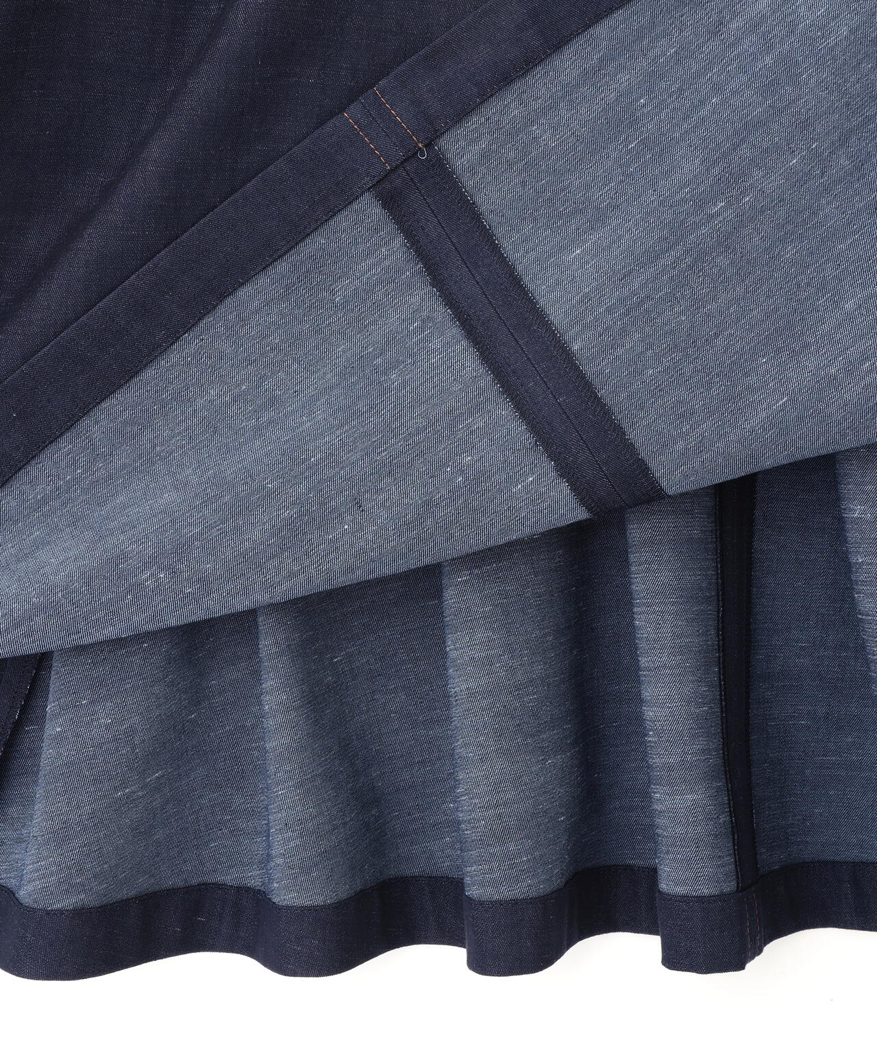 フロントファスナーデニムワンピース