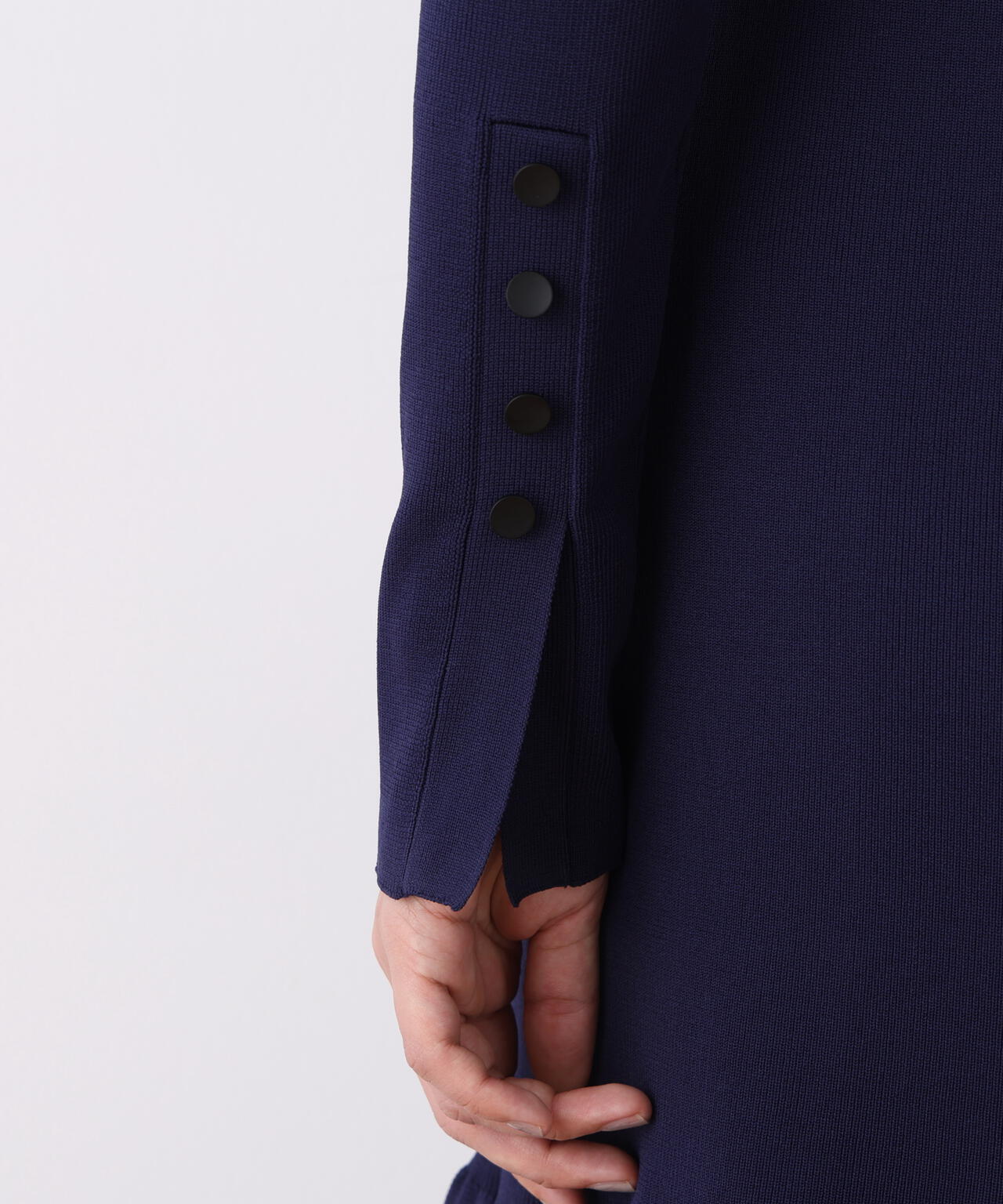 ボートネックマーメイドニットワンピース