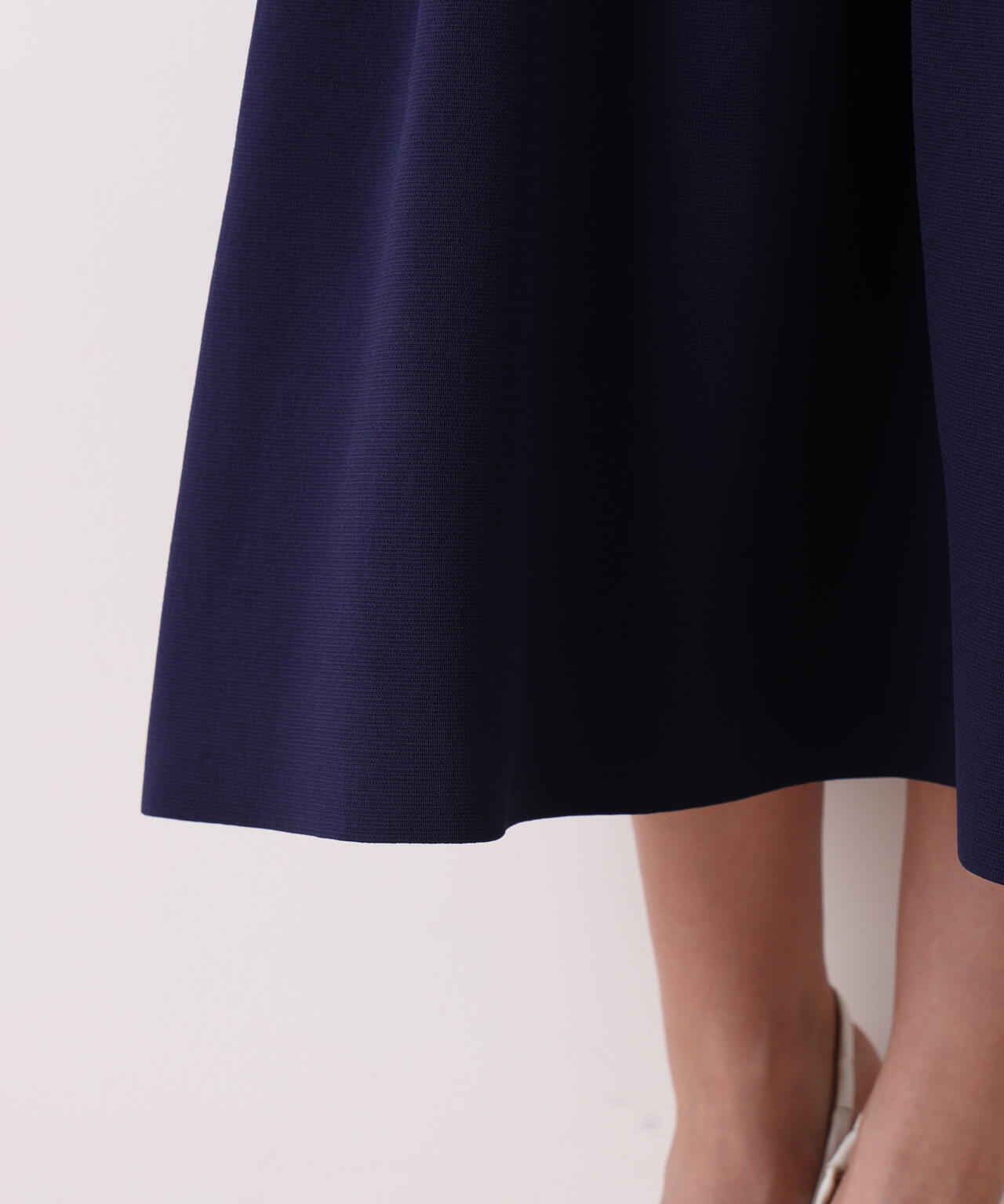 ボートネックマーメイドニットワンピース