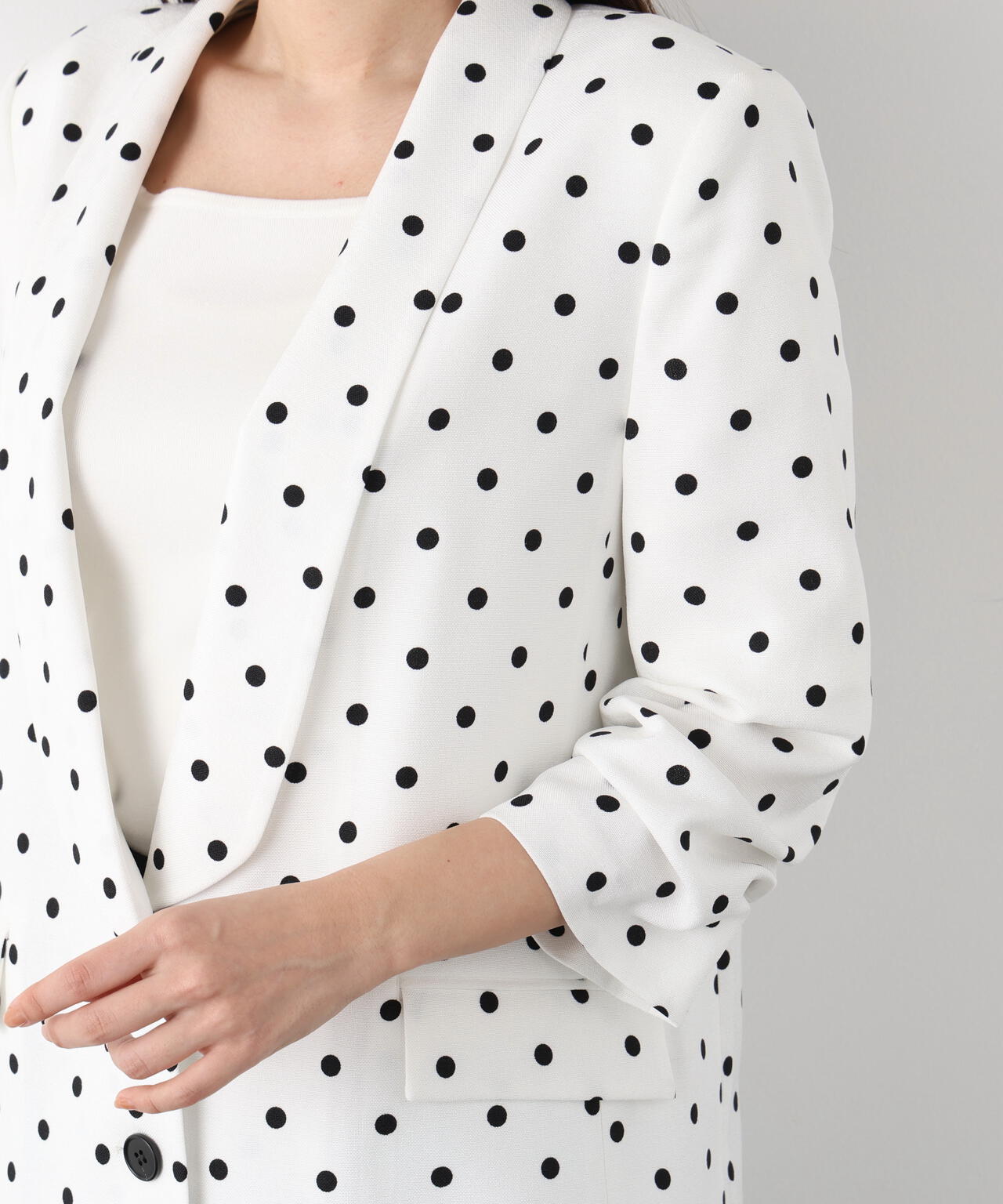 ショールカラーロングジャケット