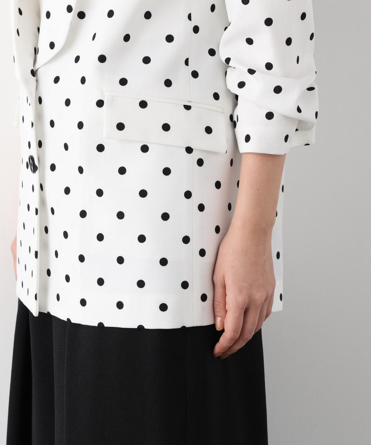 ショールカラーロングジャケット