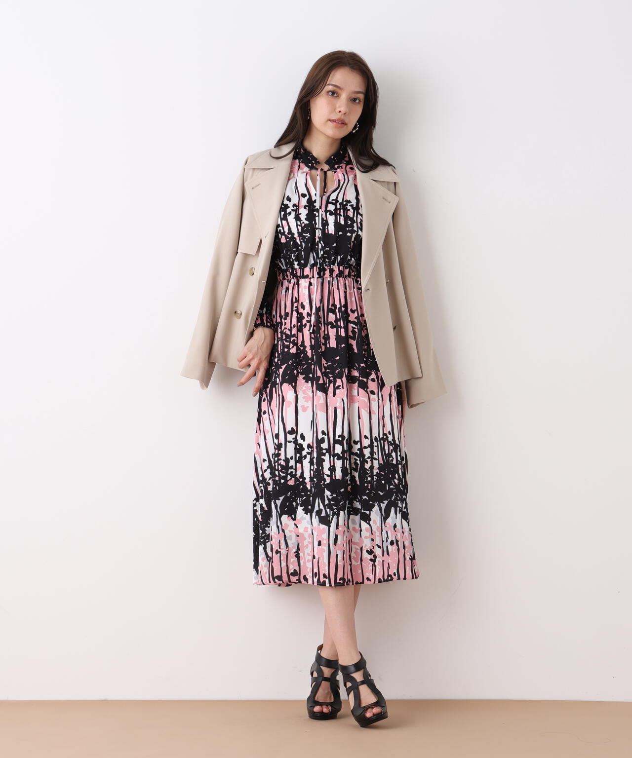 ソフトオックスショートトレンチコート