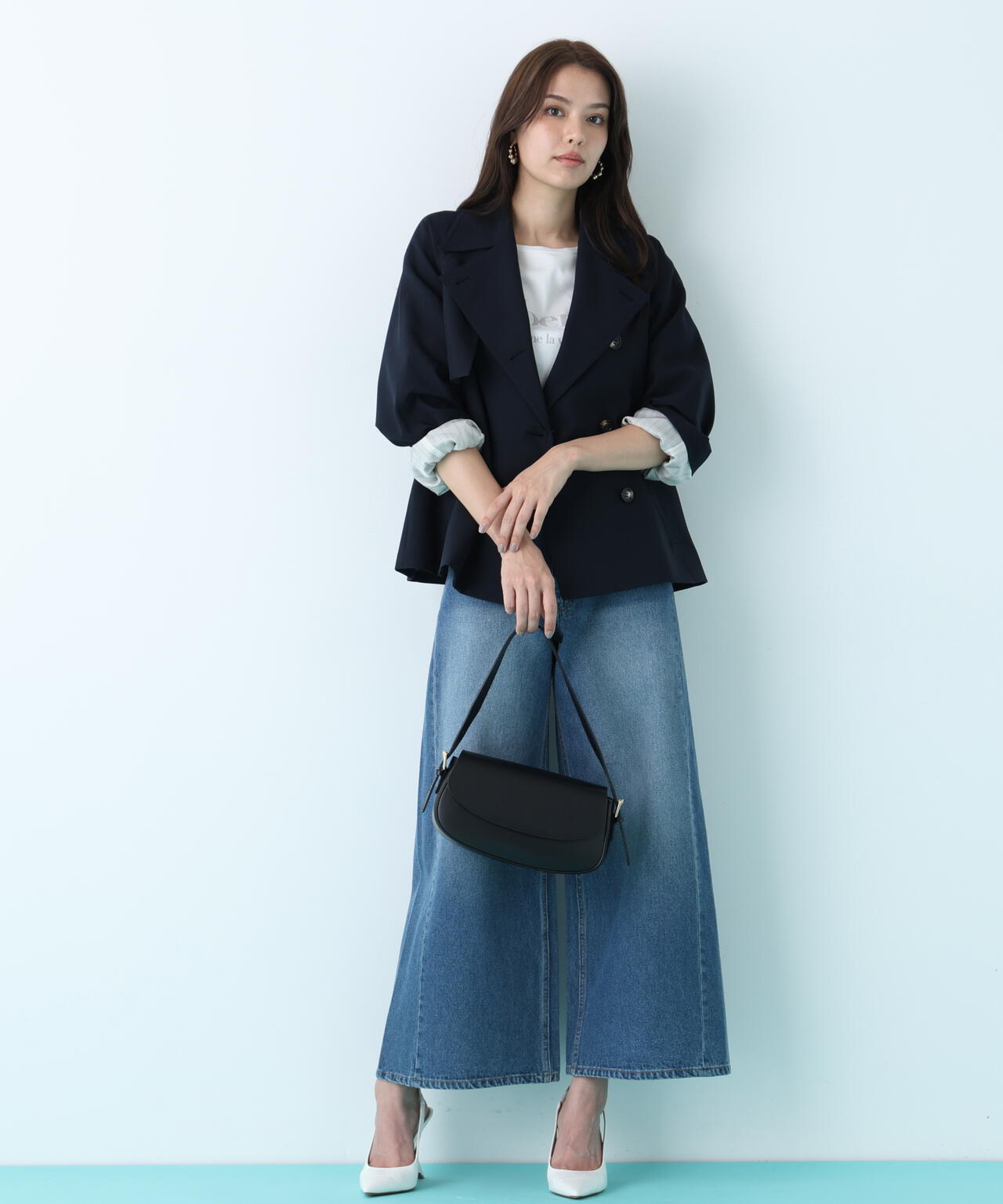 ソフトオックスショートトレンチコート