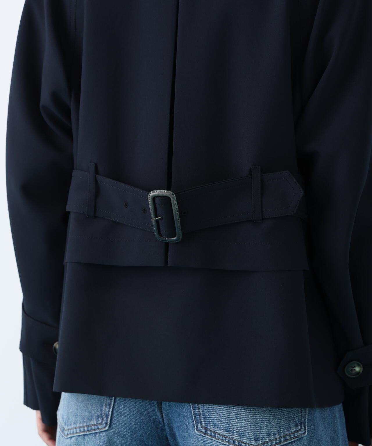 ソフトオックスショートトレンチコート